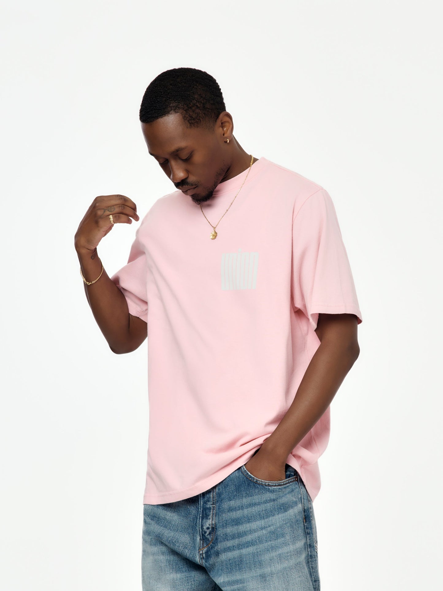 Condensed Tee (Pink Rose)