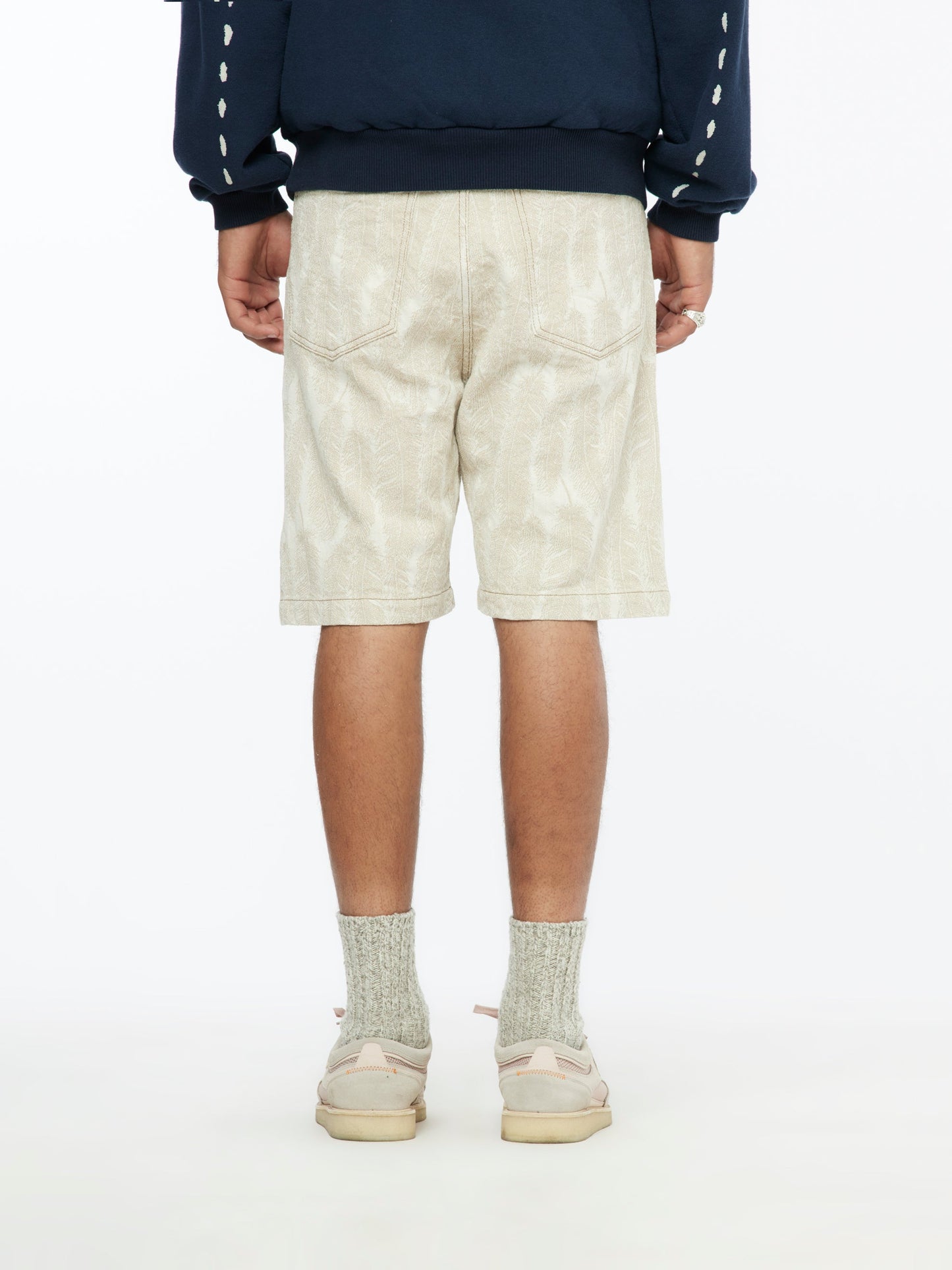 120z Magpie Denim Shorts (Ecru)
