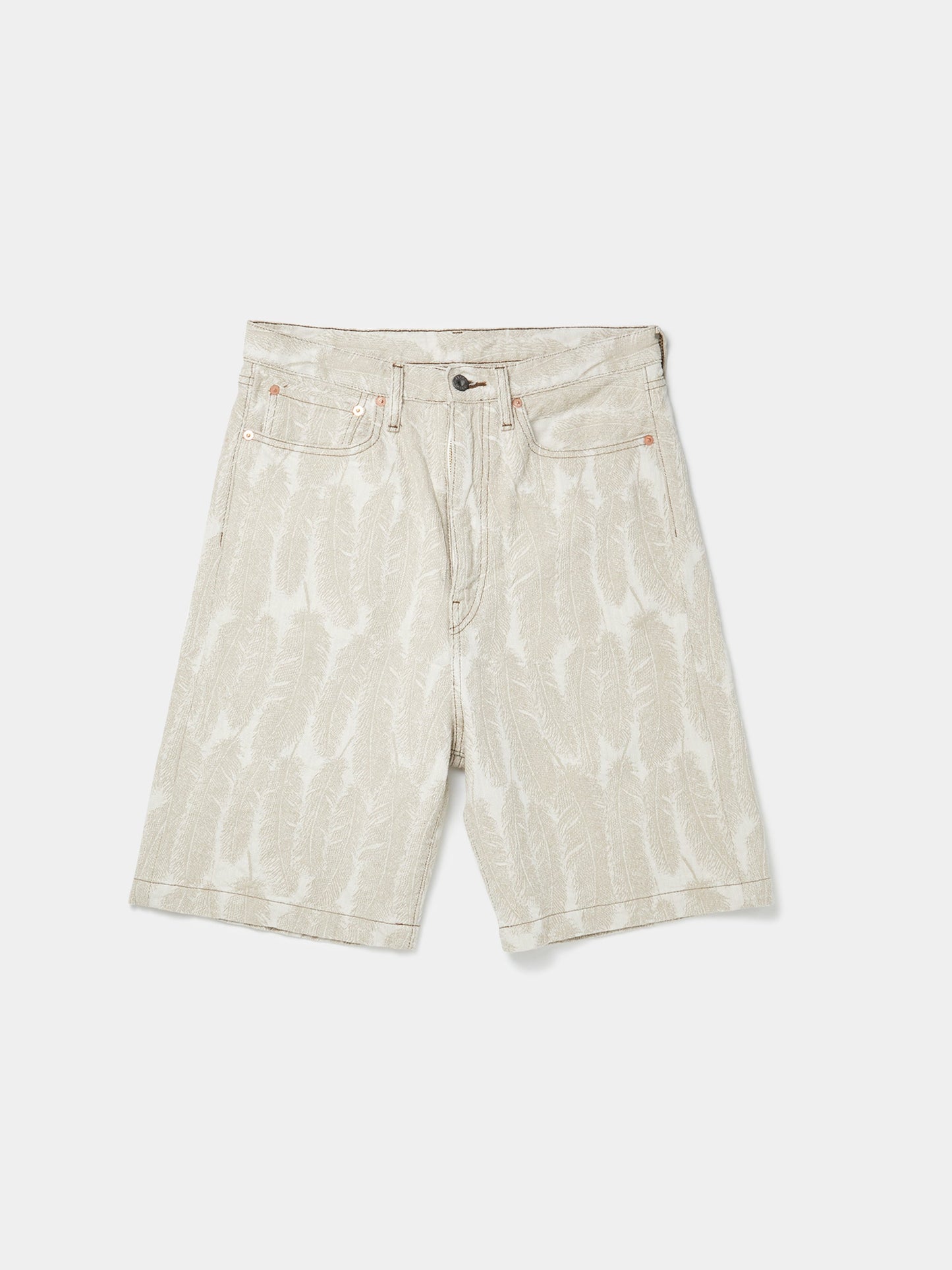 120z Magpie Denim Shorts (Ecru)