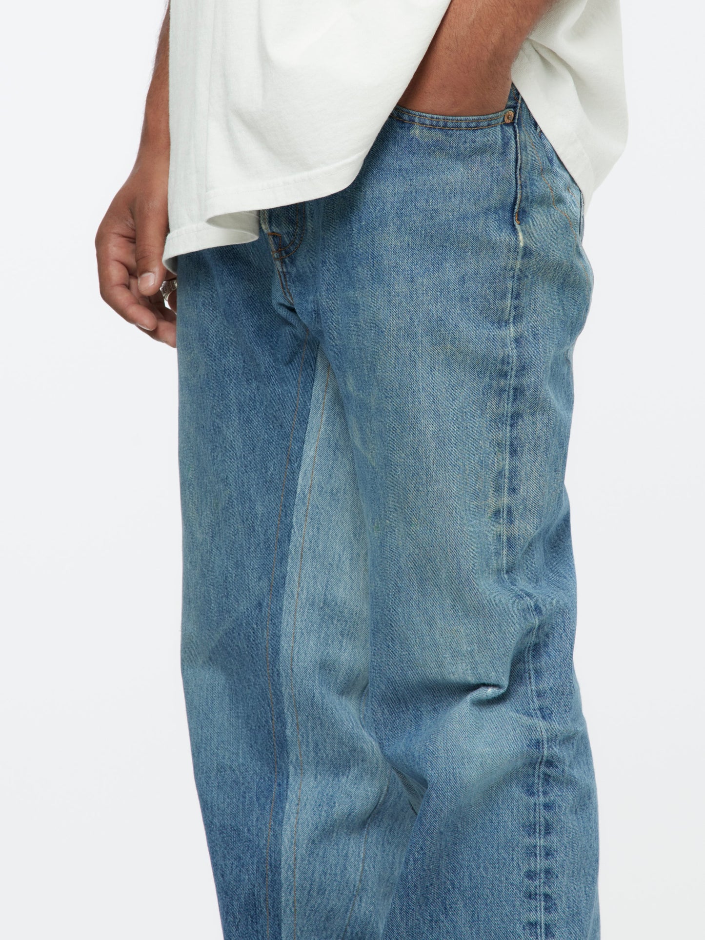 Reconstructed Denim Pant