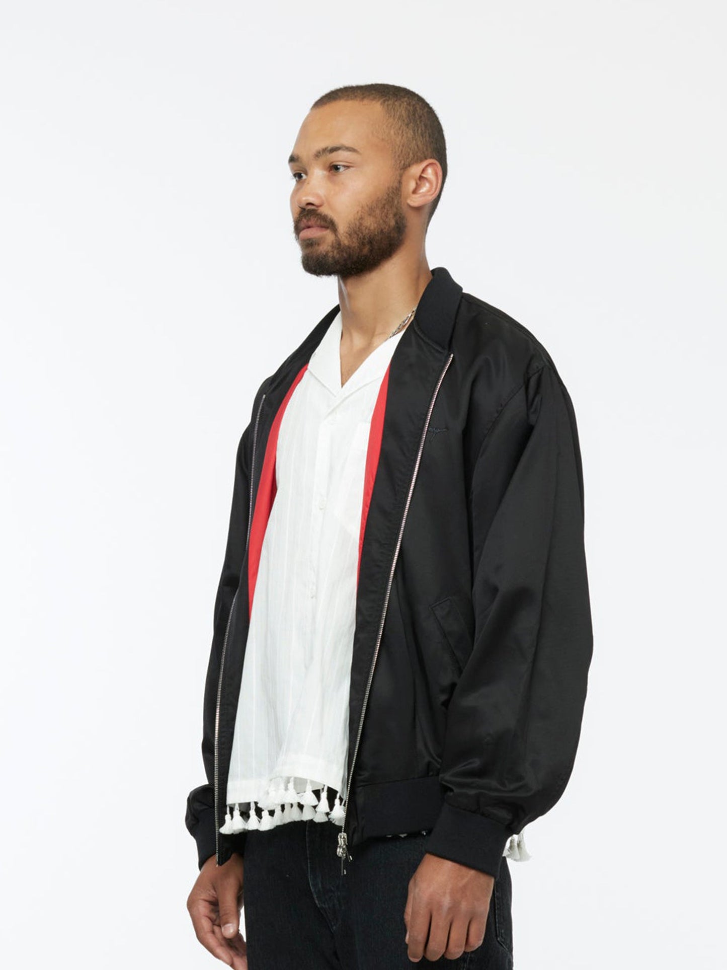 Silky Bomber Jacket