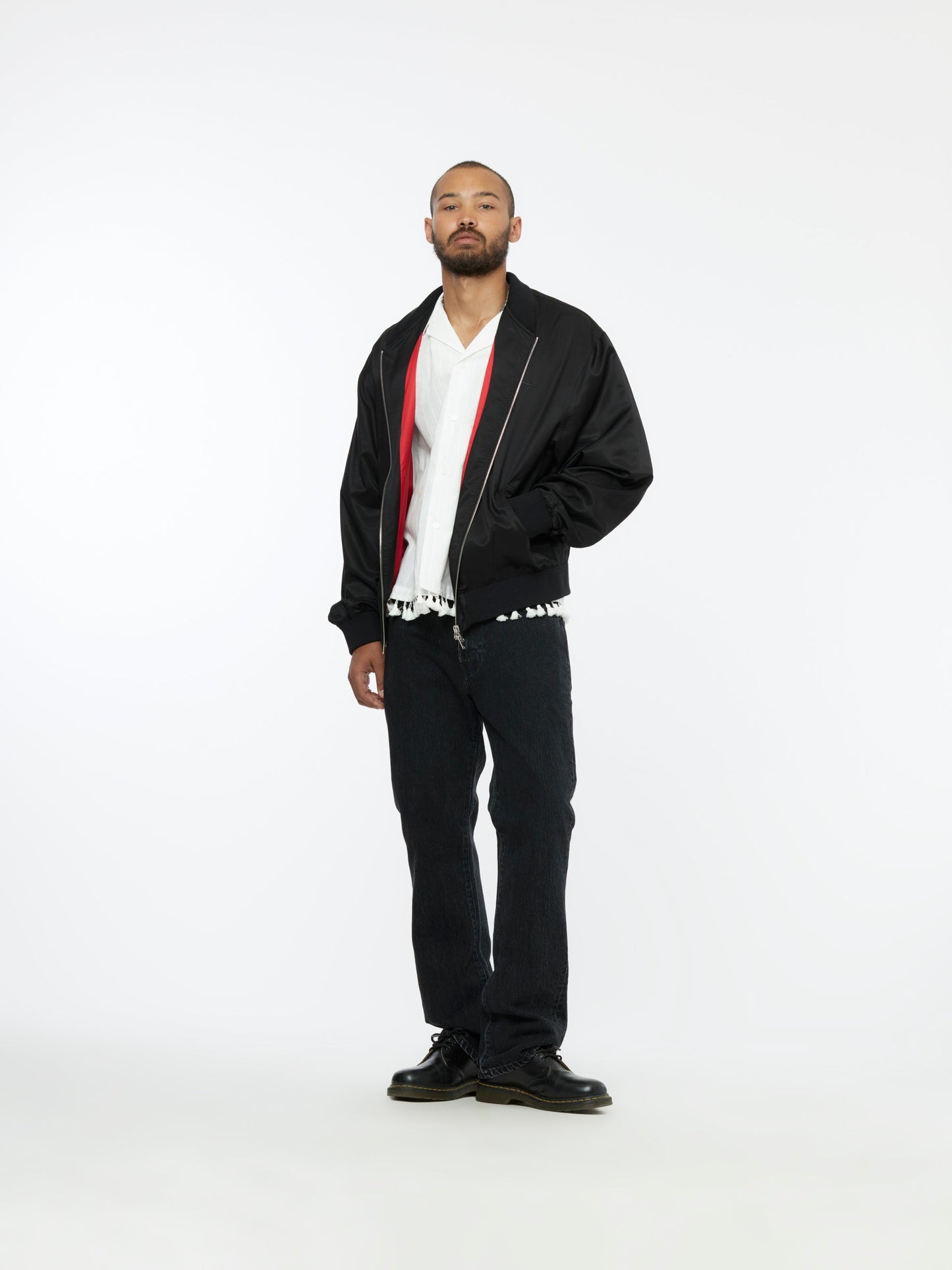 Silky Bomber Jacket