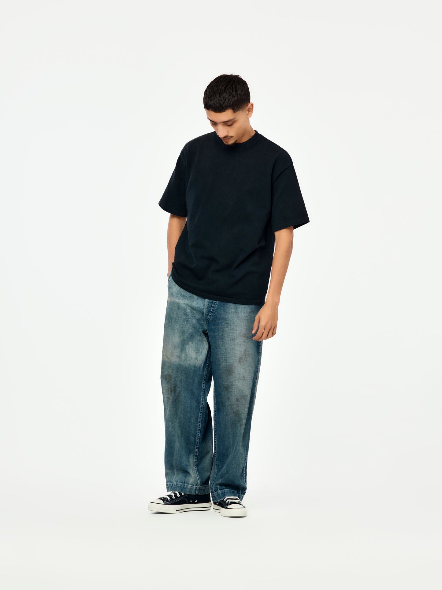 US ARMY DUNGAREE DENIM TROUSERS (Indigo)