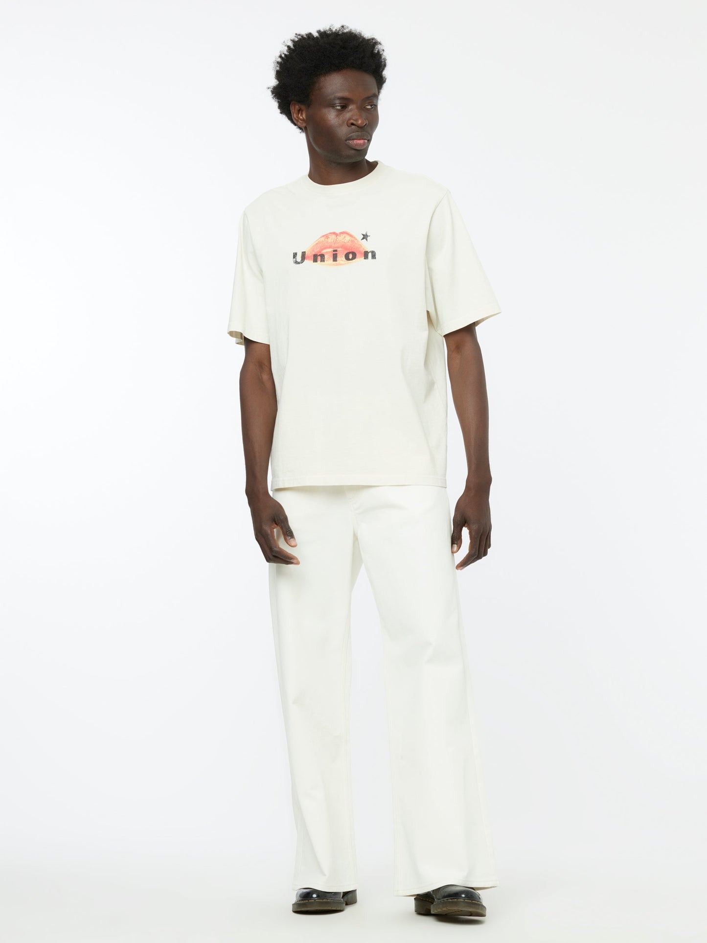 Hand Stitched Leather Lace Trousers (Lily White)