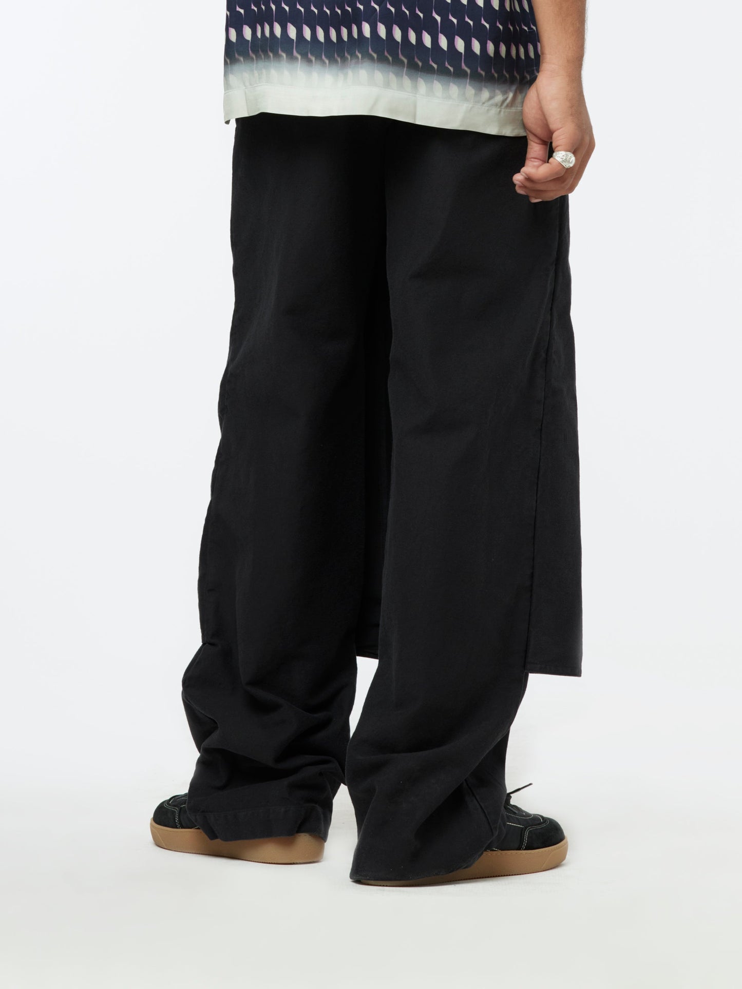 Priffith Skirt Trousers (Heavy Cotton/Black)