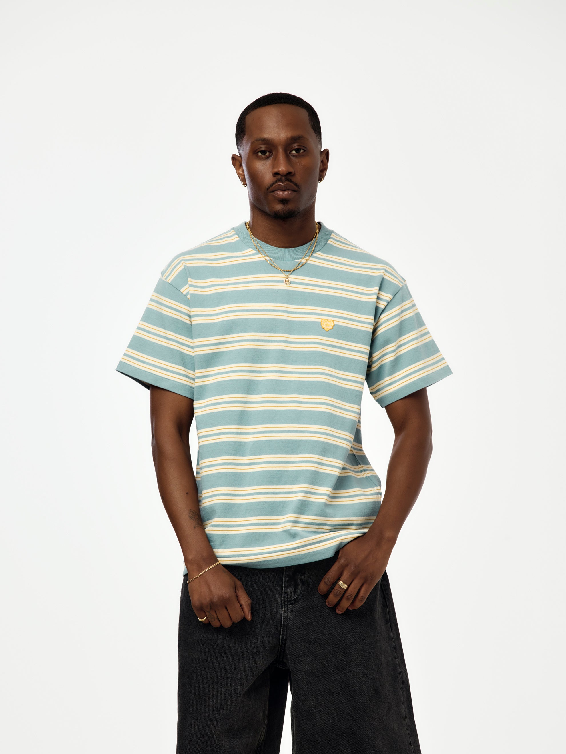 Human Made STRIPED T-SHIRT HM31CS022 (BLUE) - UNION LOS ANGELES