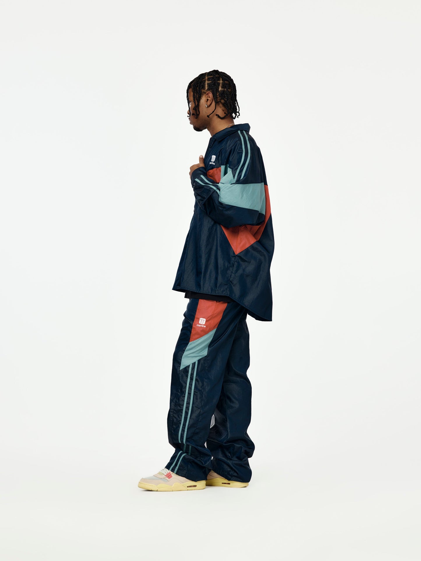 Shirt Track Jacket (Blue Navy)