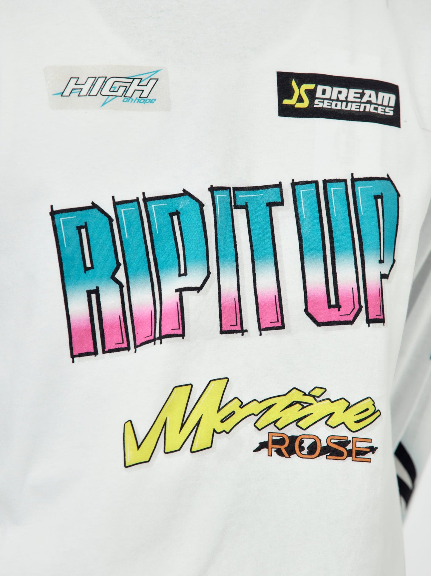 BMX Funnel Neck L/S T-Shirt (White)