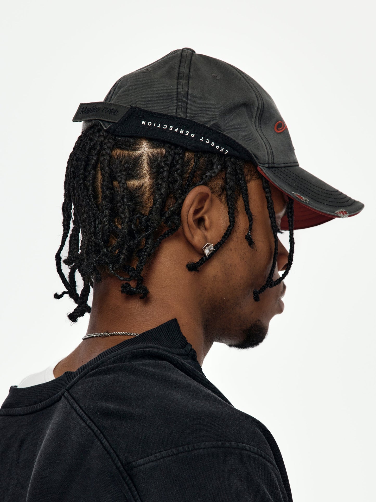 Roll Back Cap (Grey/Red)