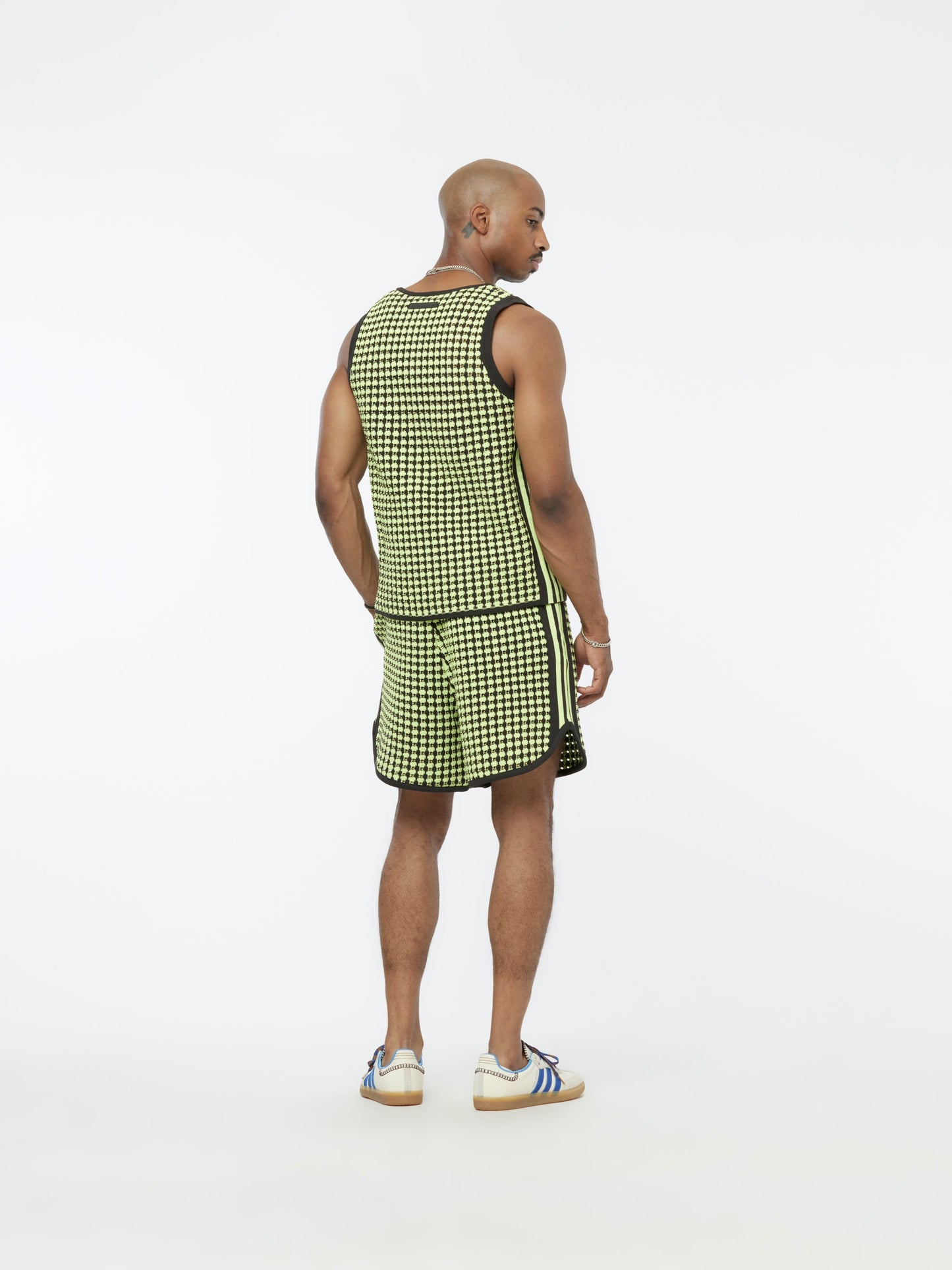 WB CROCHET VEST (Semi Frozen Yellow/Night Brown)