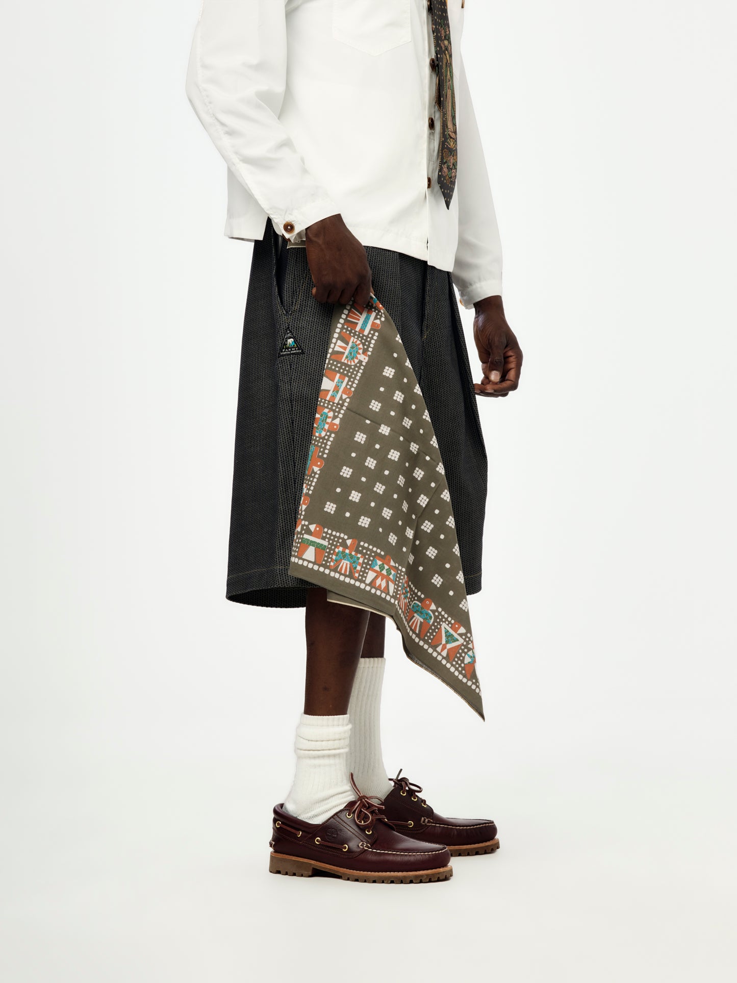 Fastcolor Selvedge Thunderbird Bandana (Khaki)