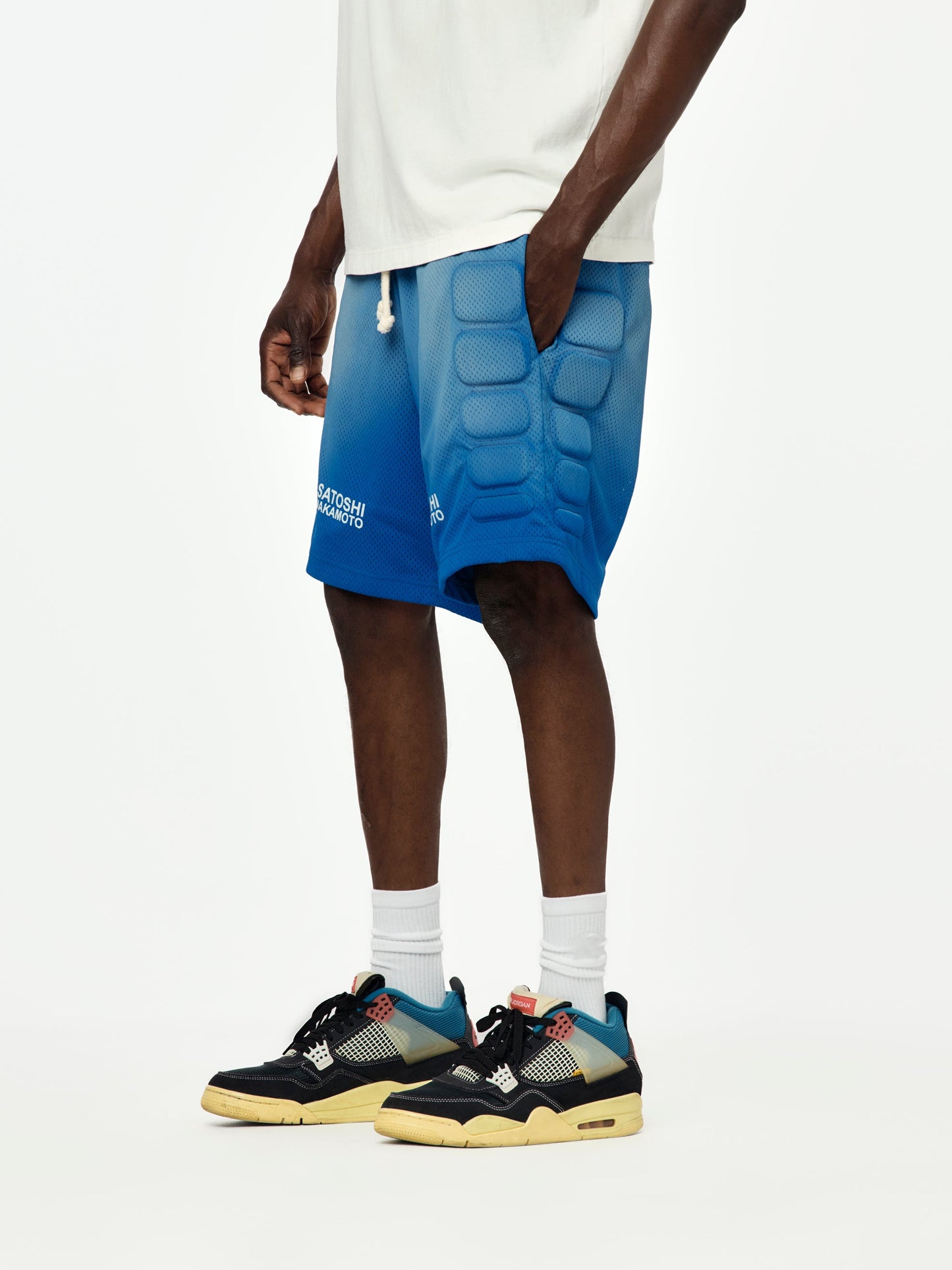 Mesh Moto Short (Blue)