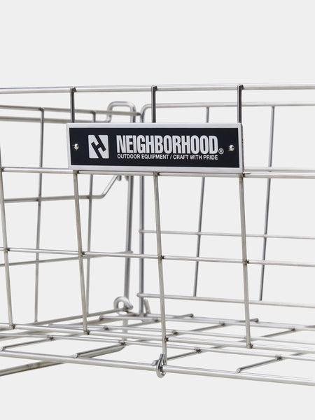 Buy Neighborhood FOLDING BASKET & STAND SET (Silver) Online at