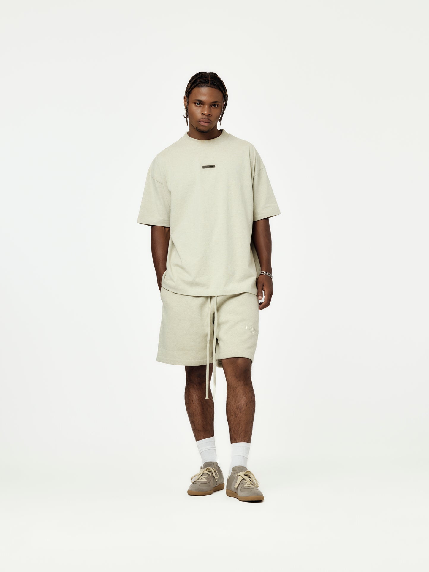 Soccer Fleece Shorts (Heather Stone)