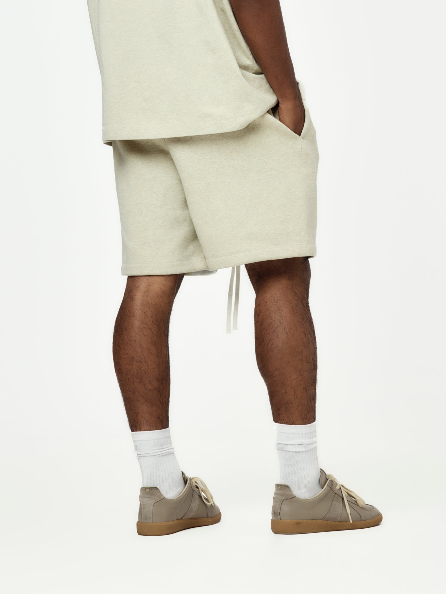 Soccer Fleece Shorts (Heather Stone)