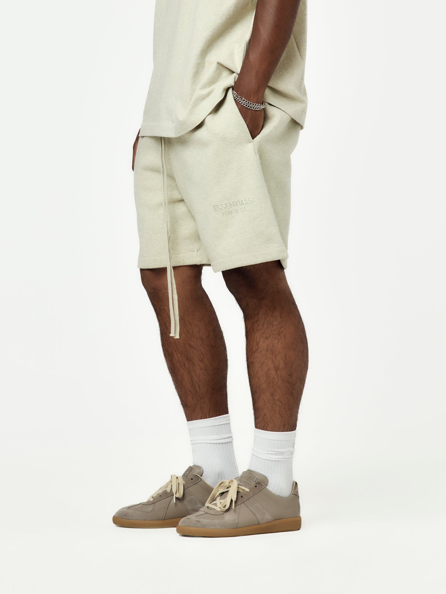 Soccer Fleece Shorts (Heather Stone)