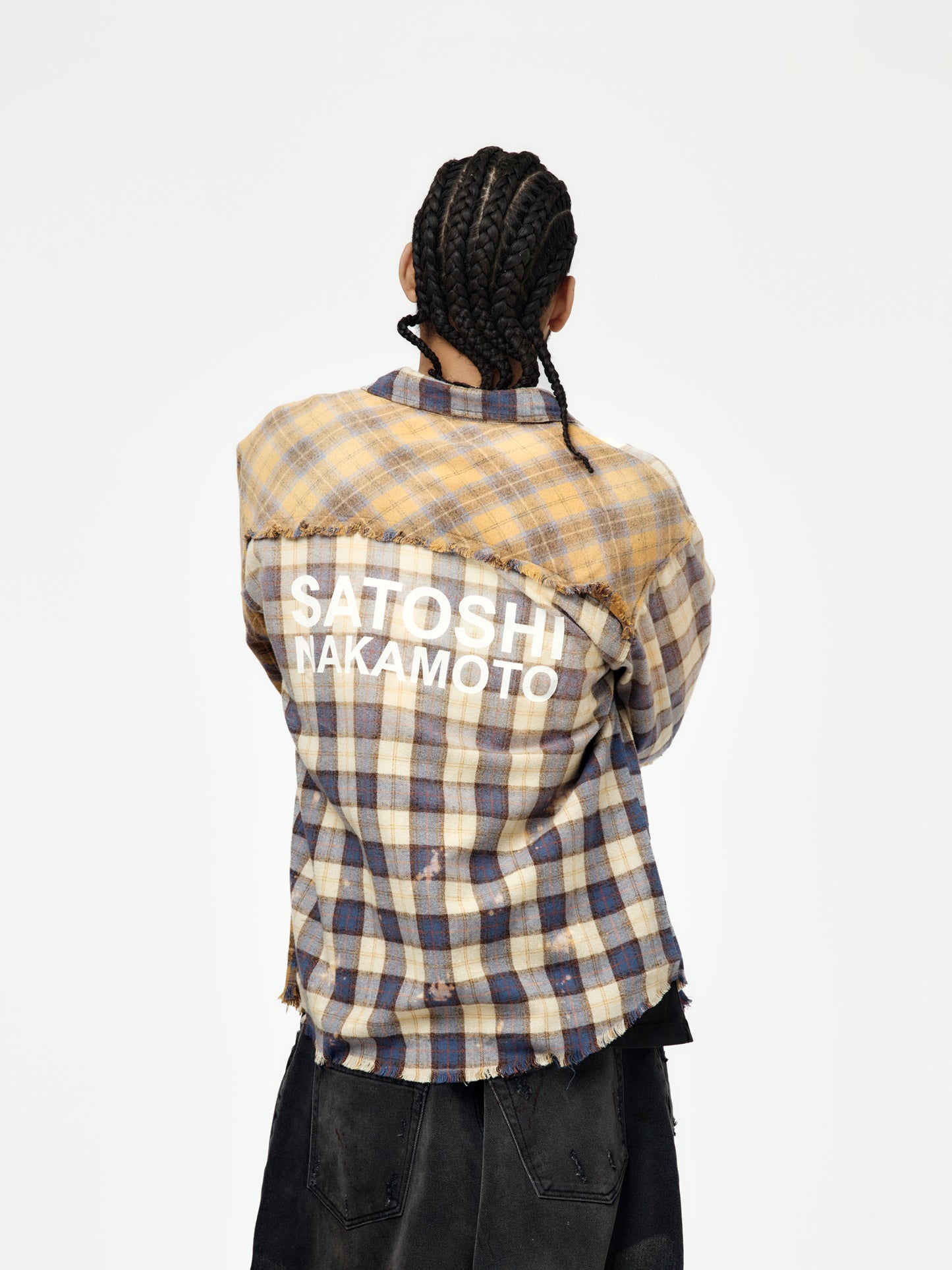 Patchwork Logo Flannel (Brown/Multi)