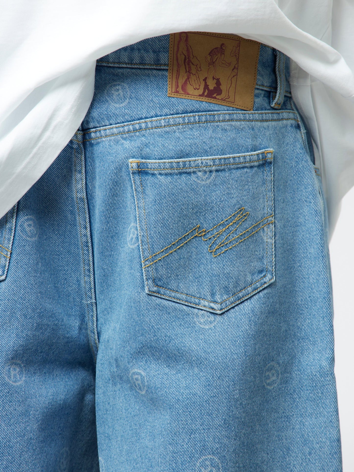 Extended Wide Leg Jean (Blue)