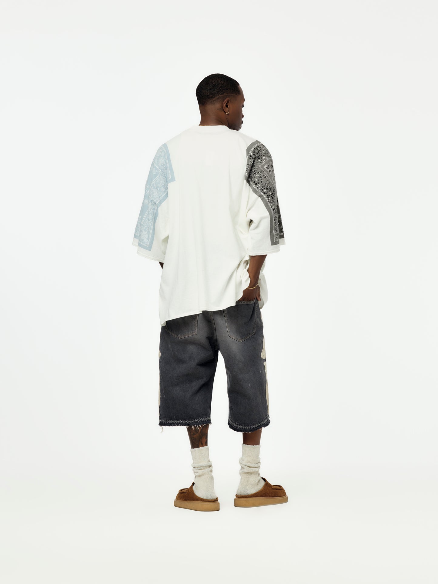 14oz Black Denim 5P Shorts (BONE)