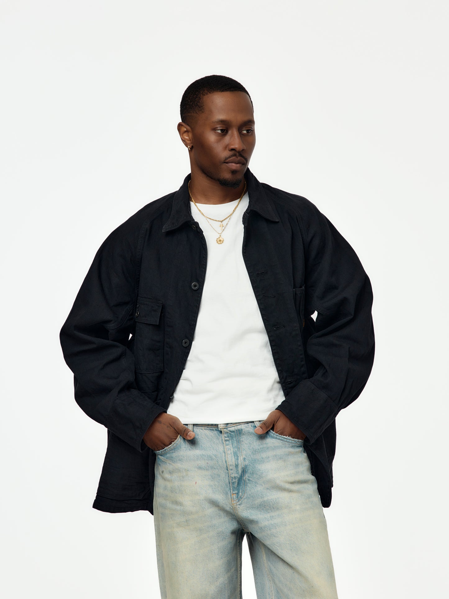10oz BLKxBLK Denim CACTUS Coverall