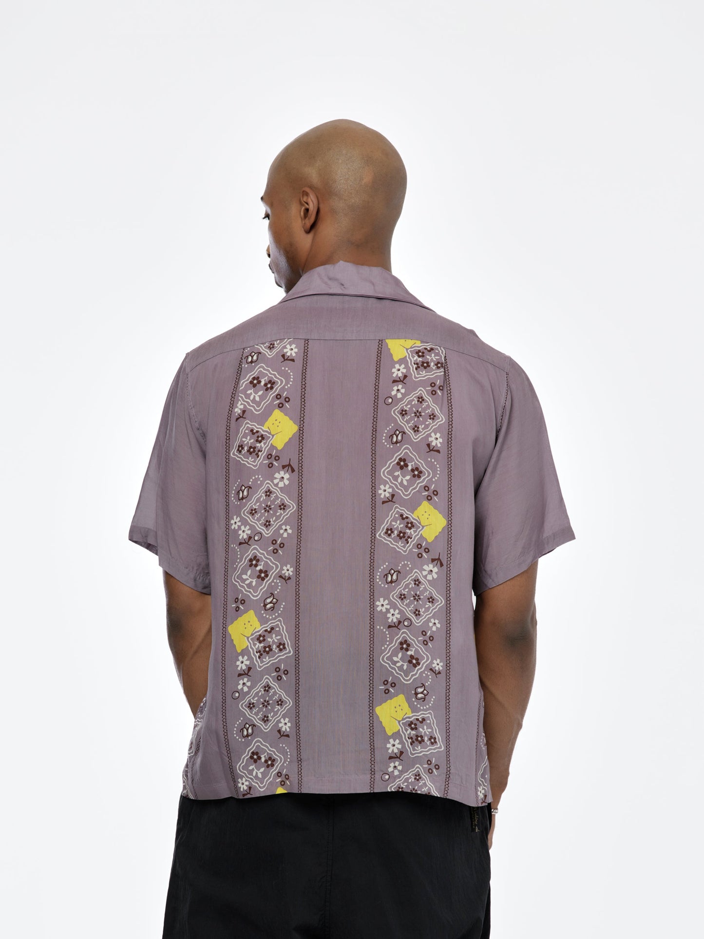 Silk Wrangle Peckish Cuba Shirt (Purple)