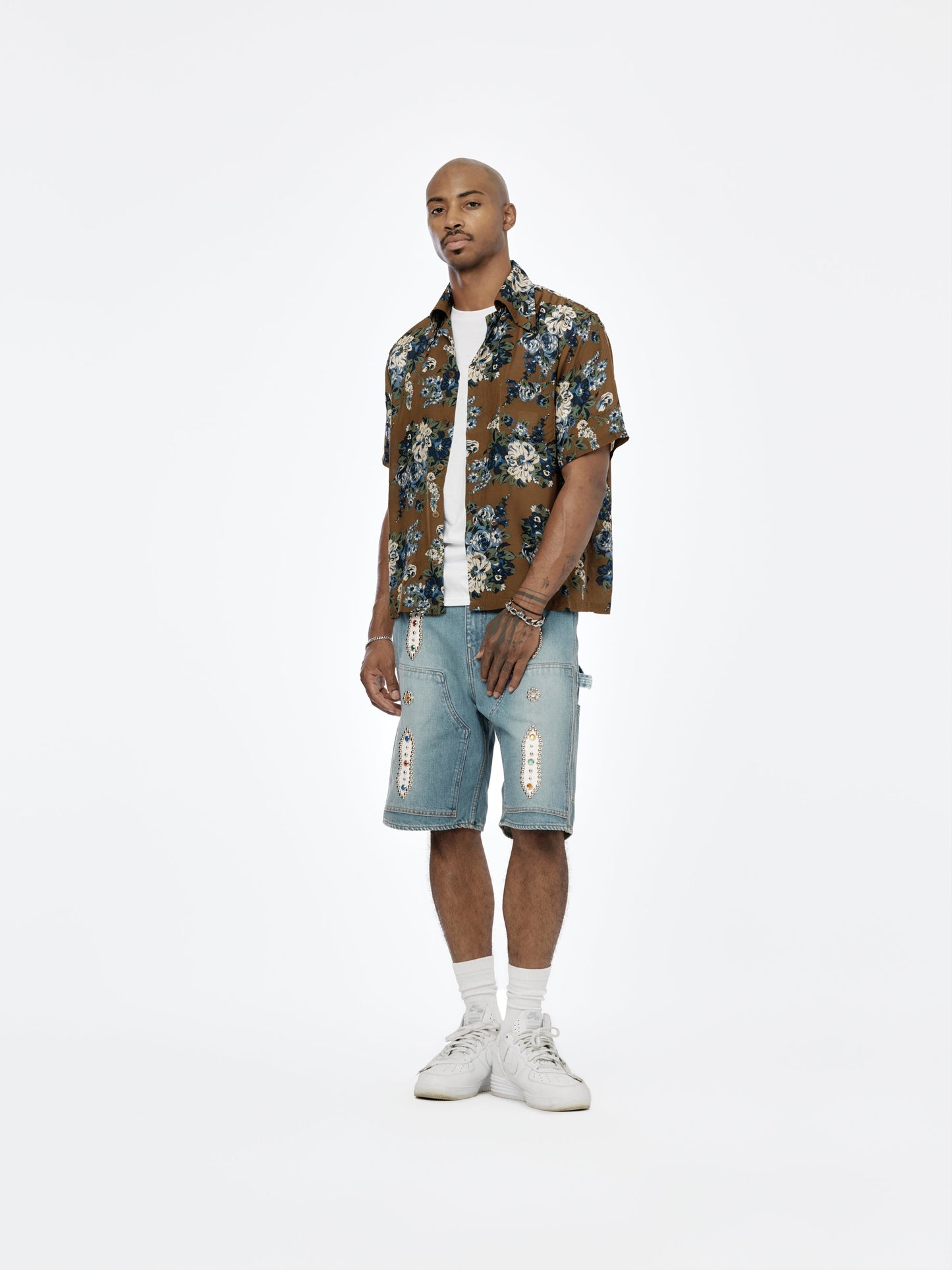 Champetre Maria Wrangle Aloha Shirt (Brown/Khaki)