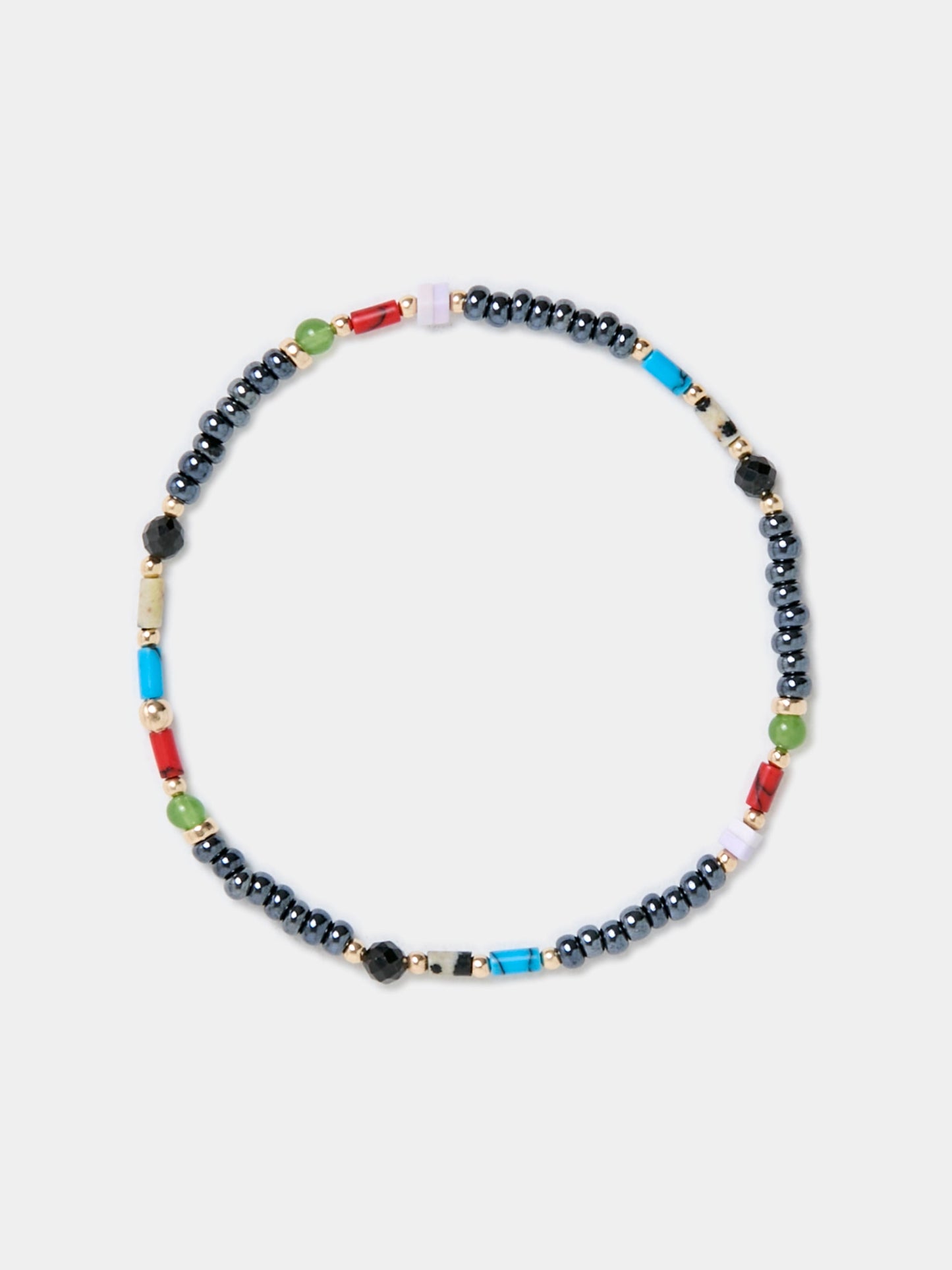 THEO BRACELET (14K/SEMI-PRECIOUS STONES/SLATE)