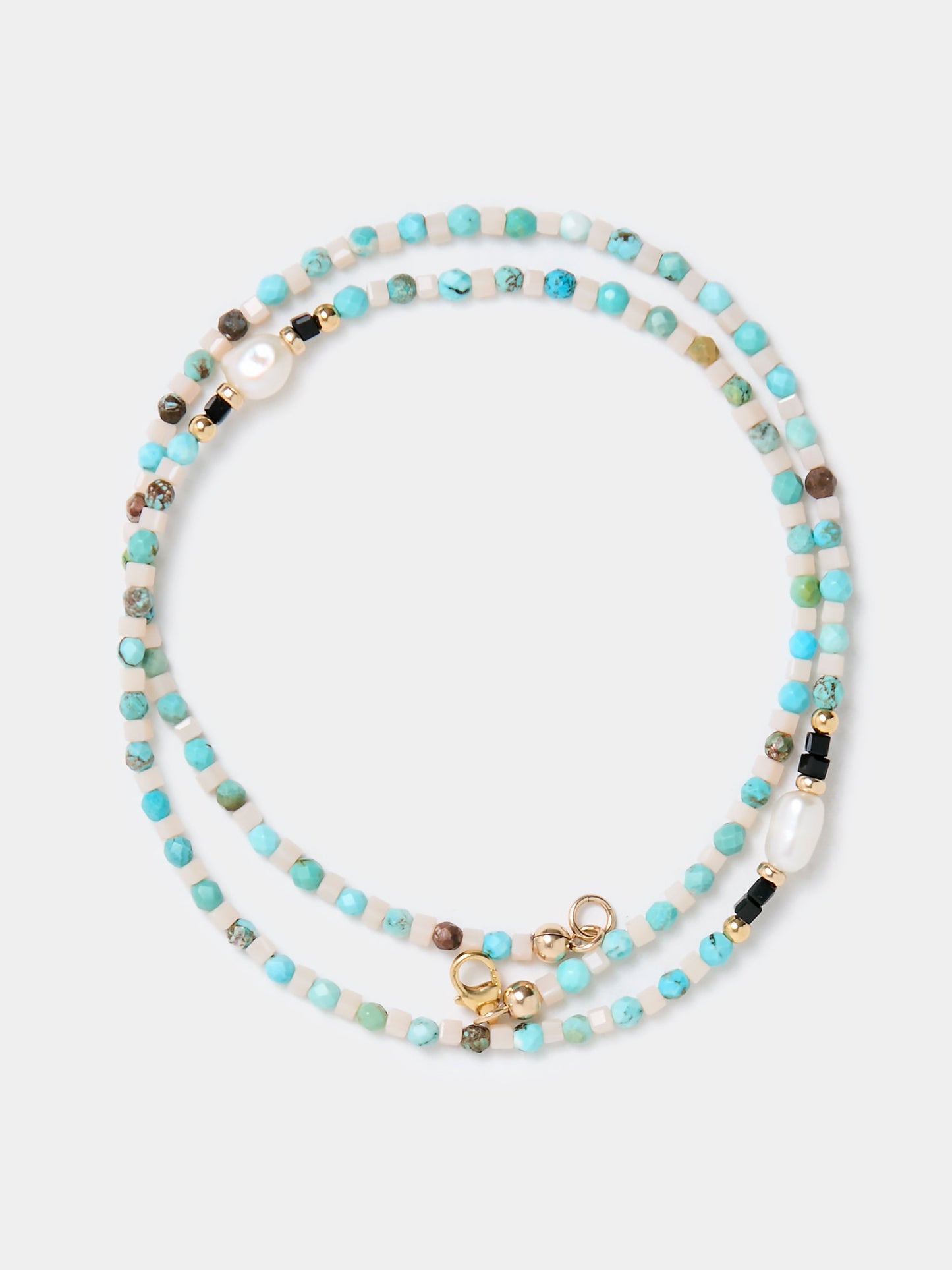 SCOUT NECKLACE (14KG/Peal/Turquoise)