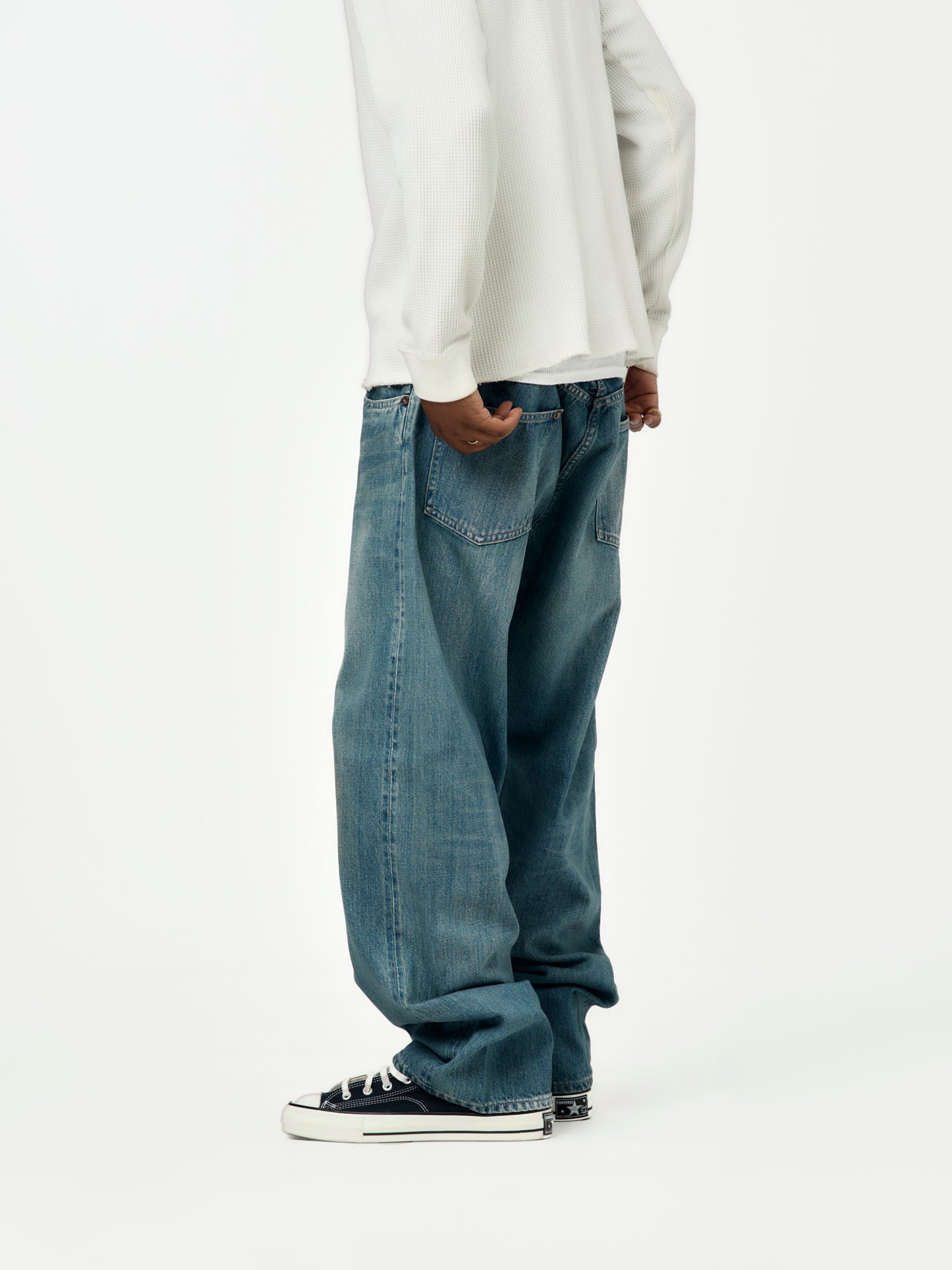 No.2 Washed Denim Pants (Indg)