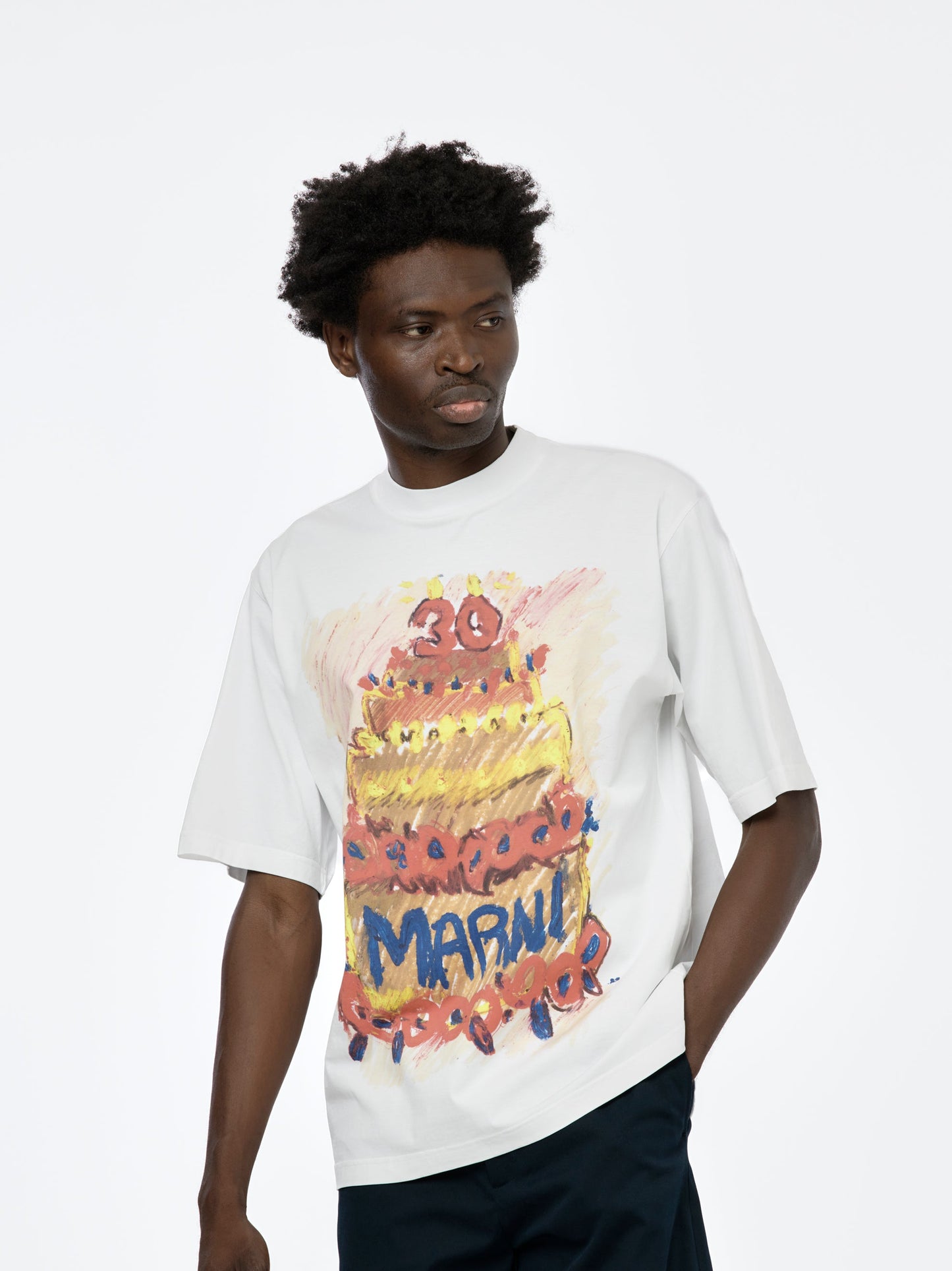 Colored Cake T-shirt (Lily White)