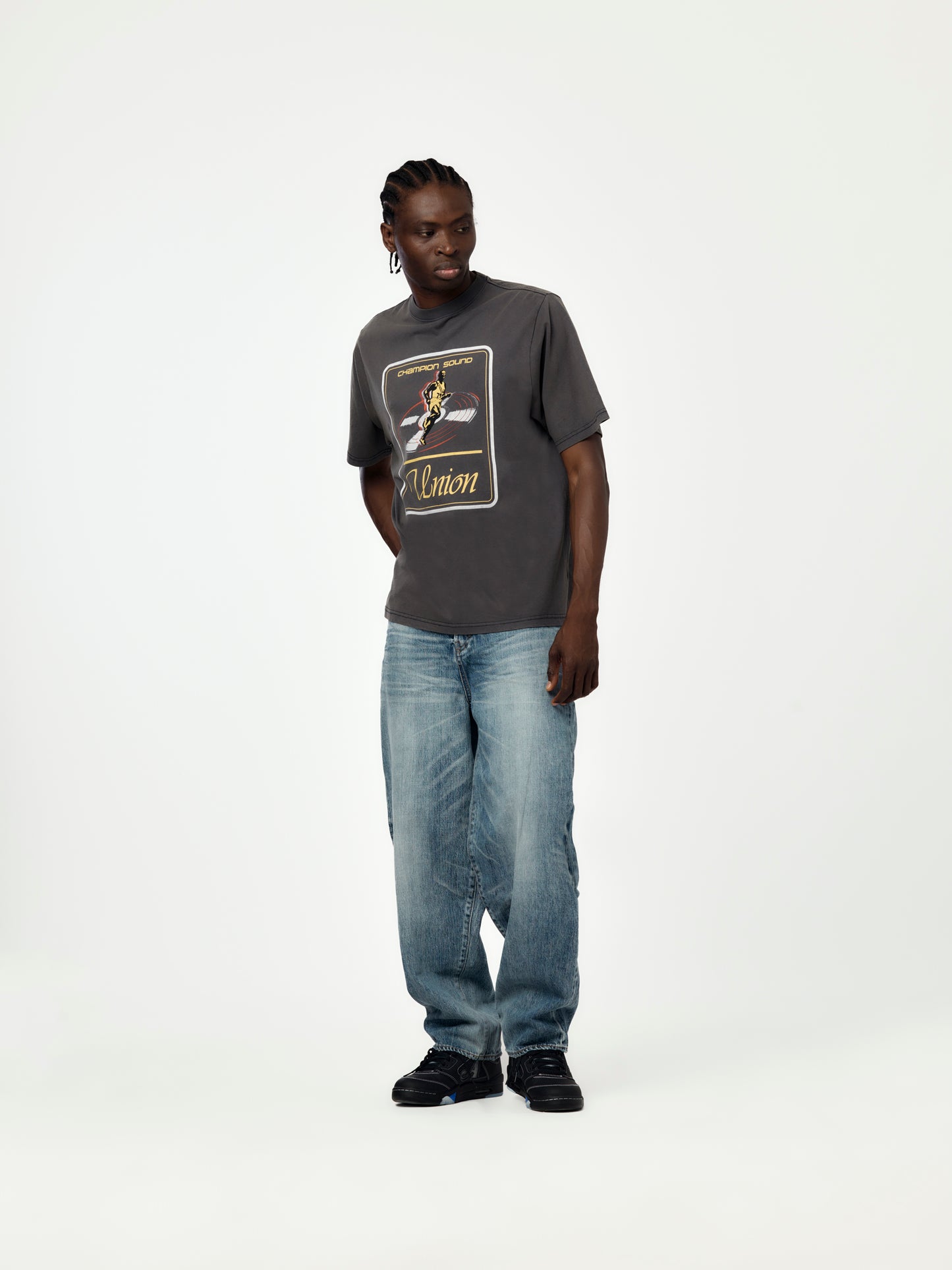 Track Tee (Vintage Black)