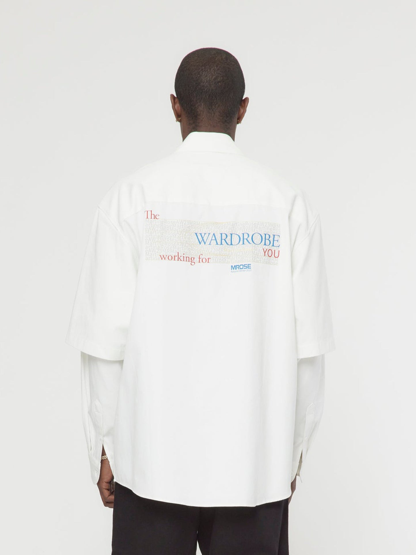 TWIN SLEEVE OVERSHIRT (White)