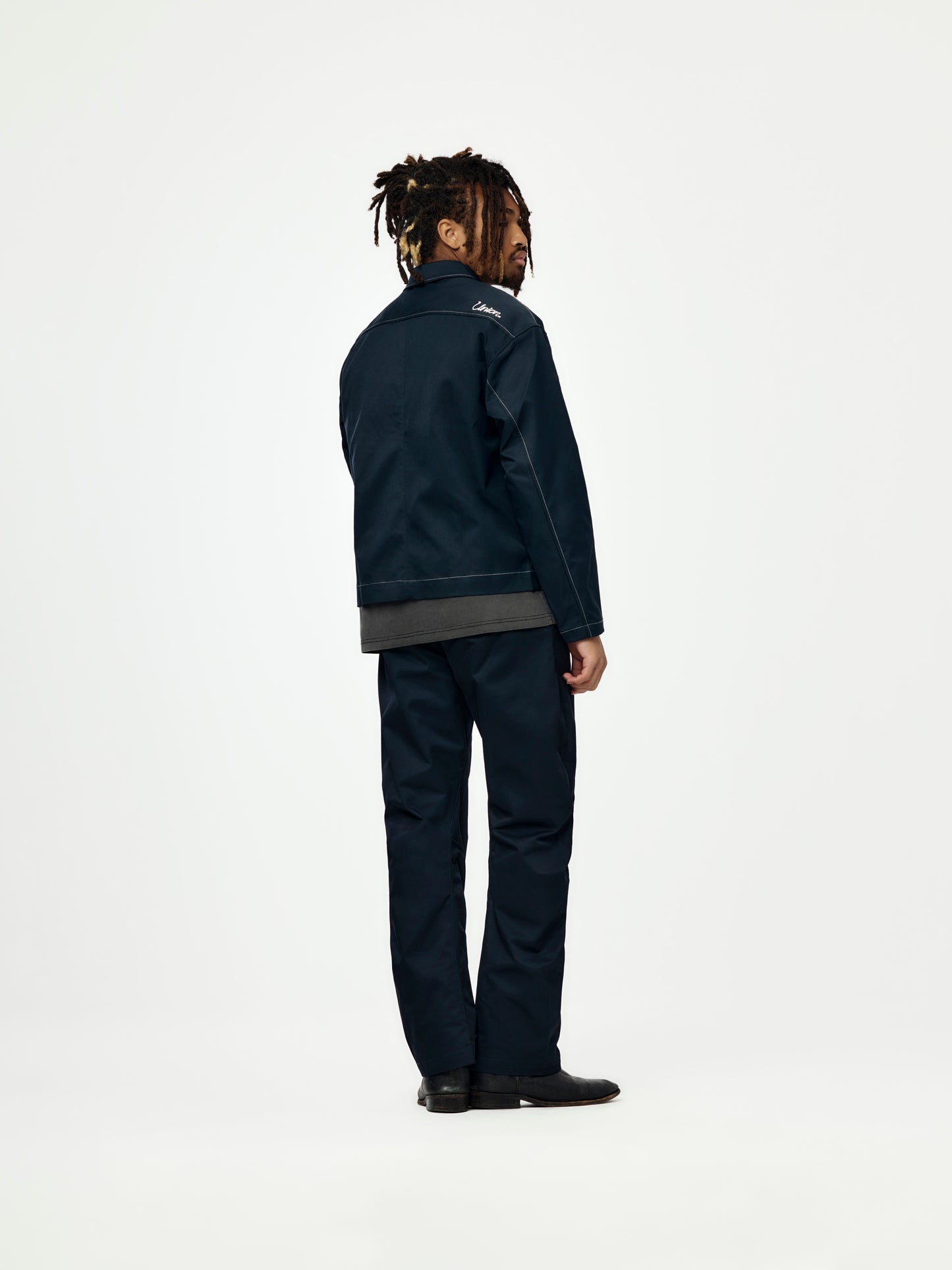 Stacey Zip Shirt (Navy)