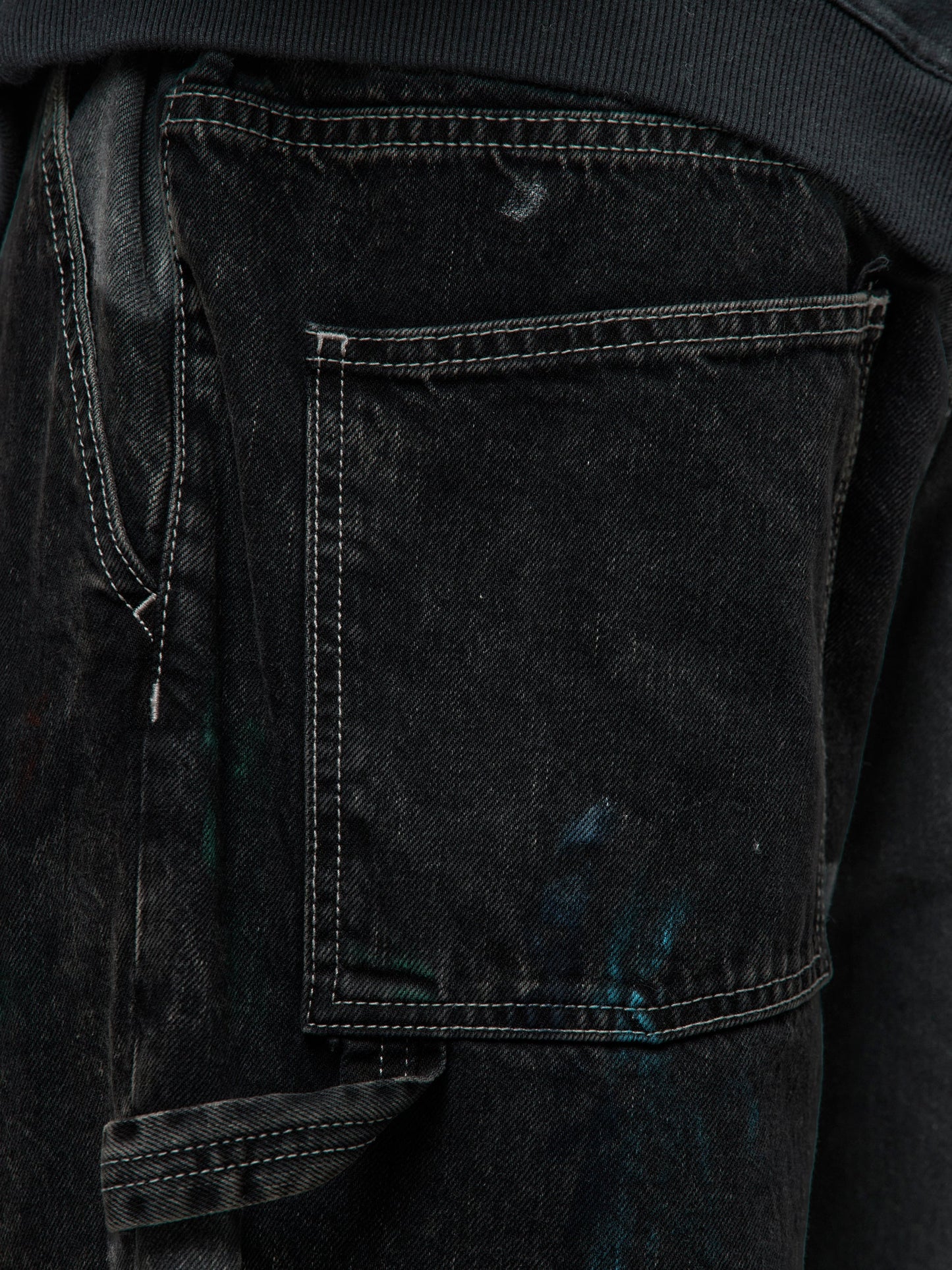 5 Pocket Denim Pants (Washed Black)
