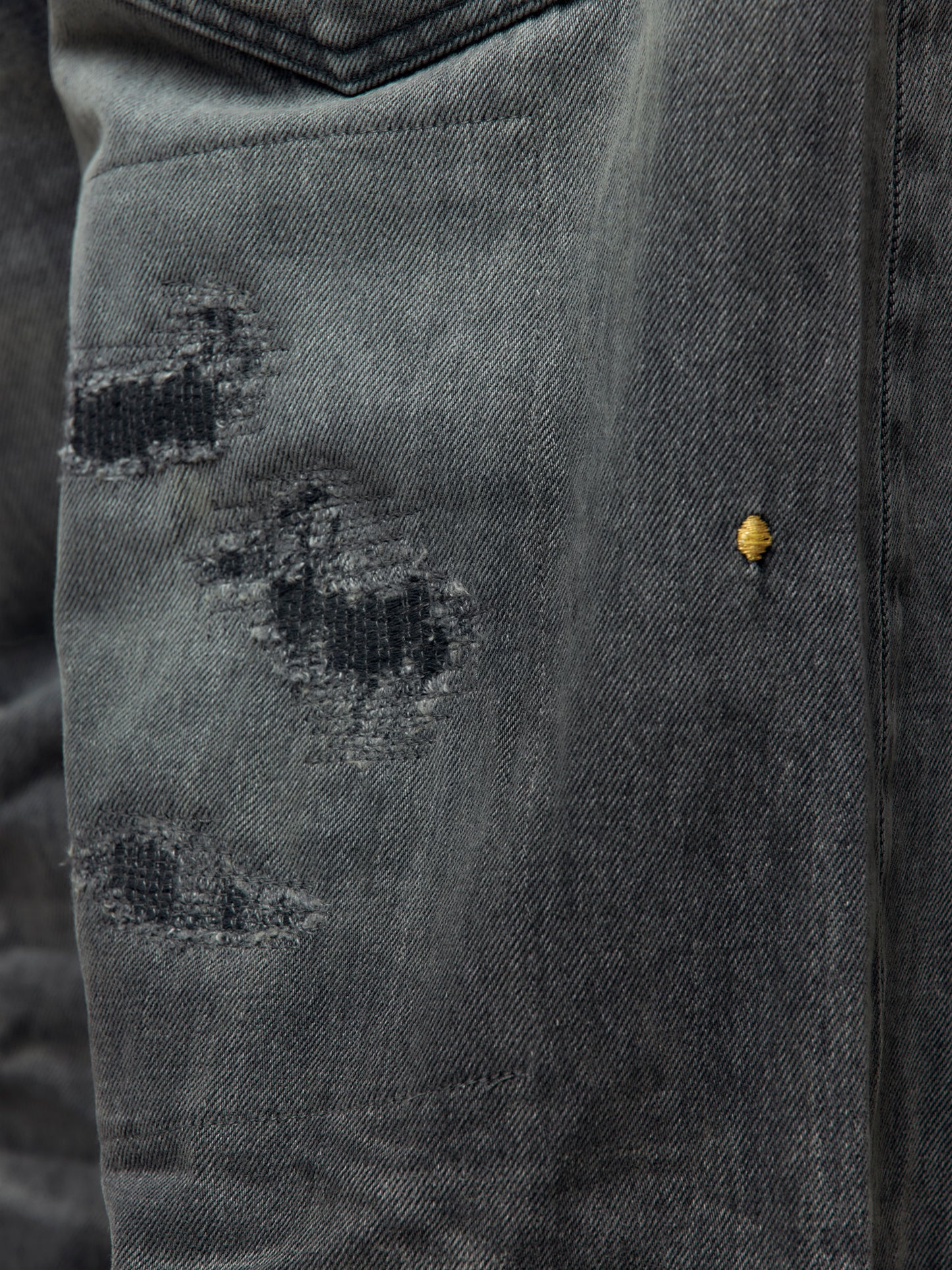 Russell Winfield x MCU Tejin 90s Wide Taper Boarder Fit (Vintage Black)