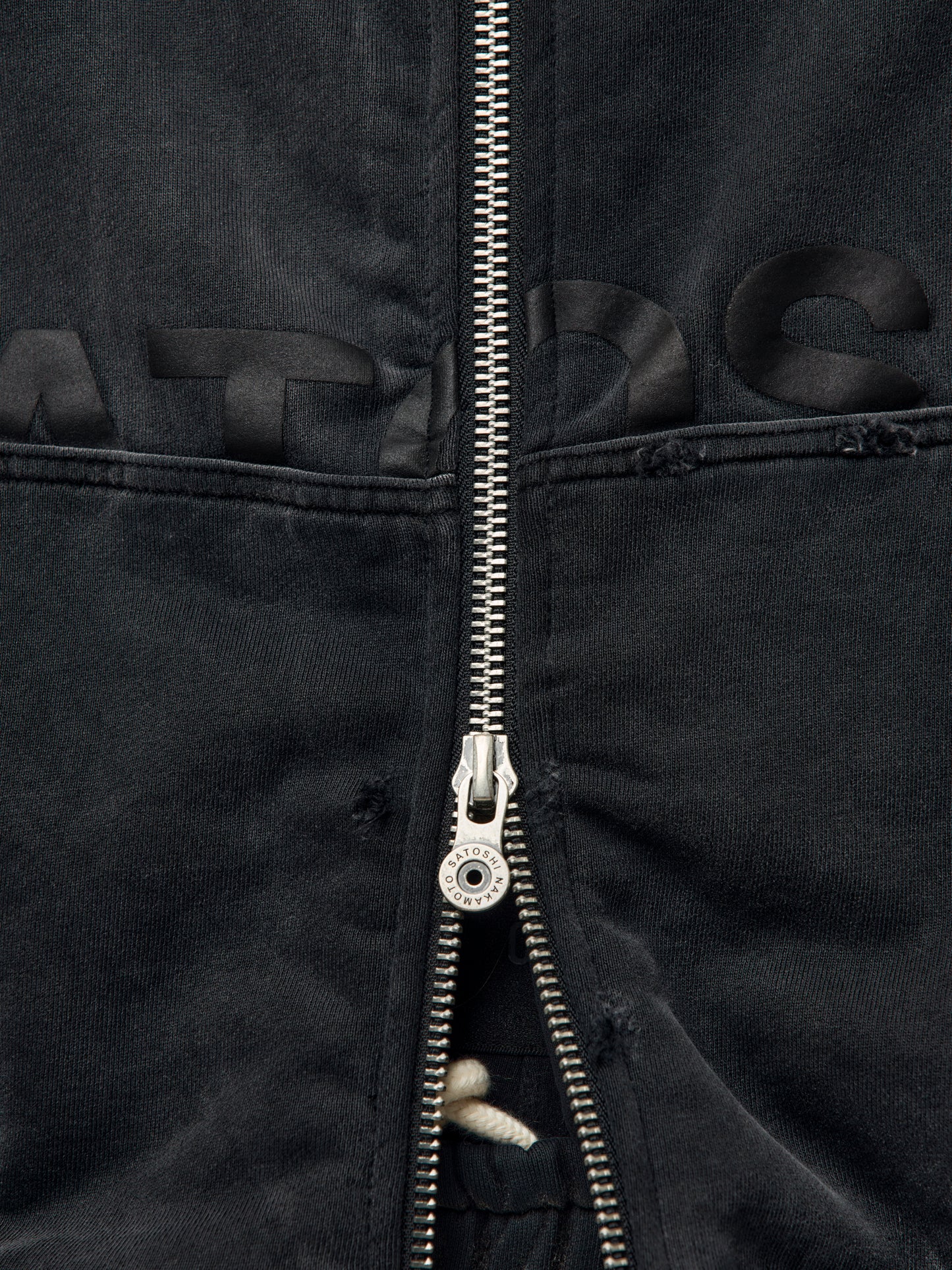 Elliott Zip Up Hoodie (Washed Black)