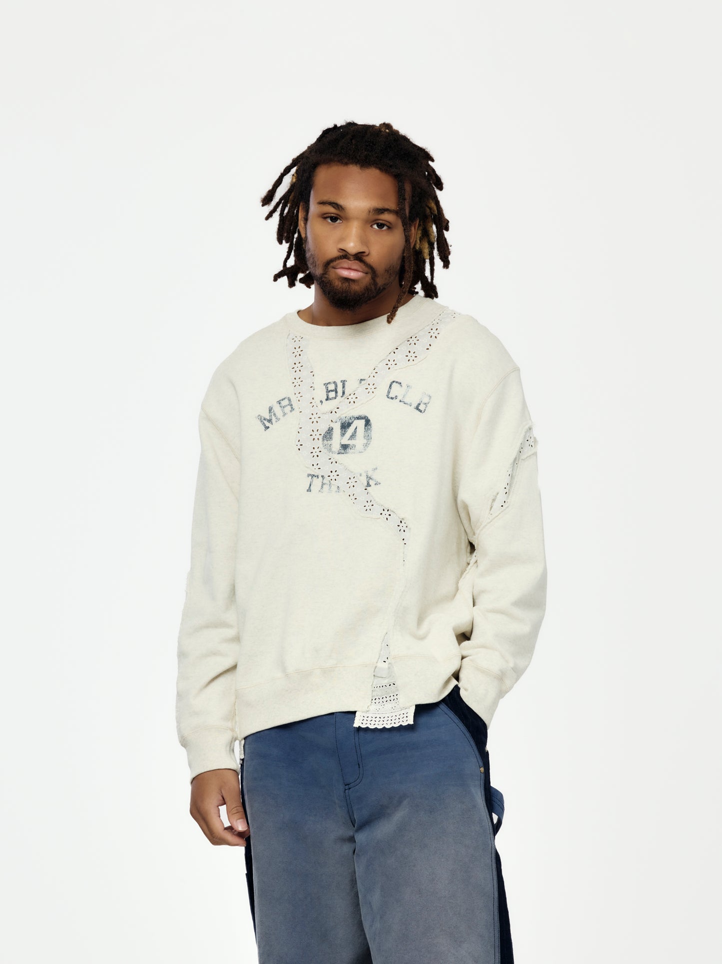 Asymmetric Sweat T-Shirt (Oatmeal)