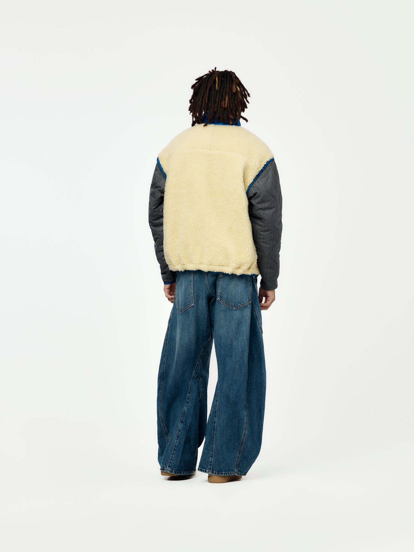 Fleece Texture Jacket (Beige)