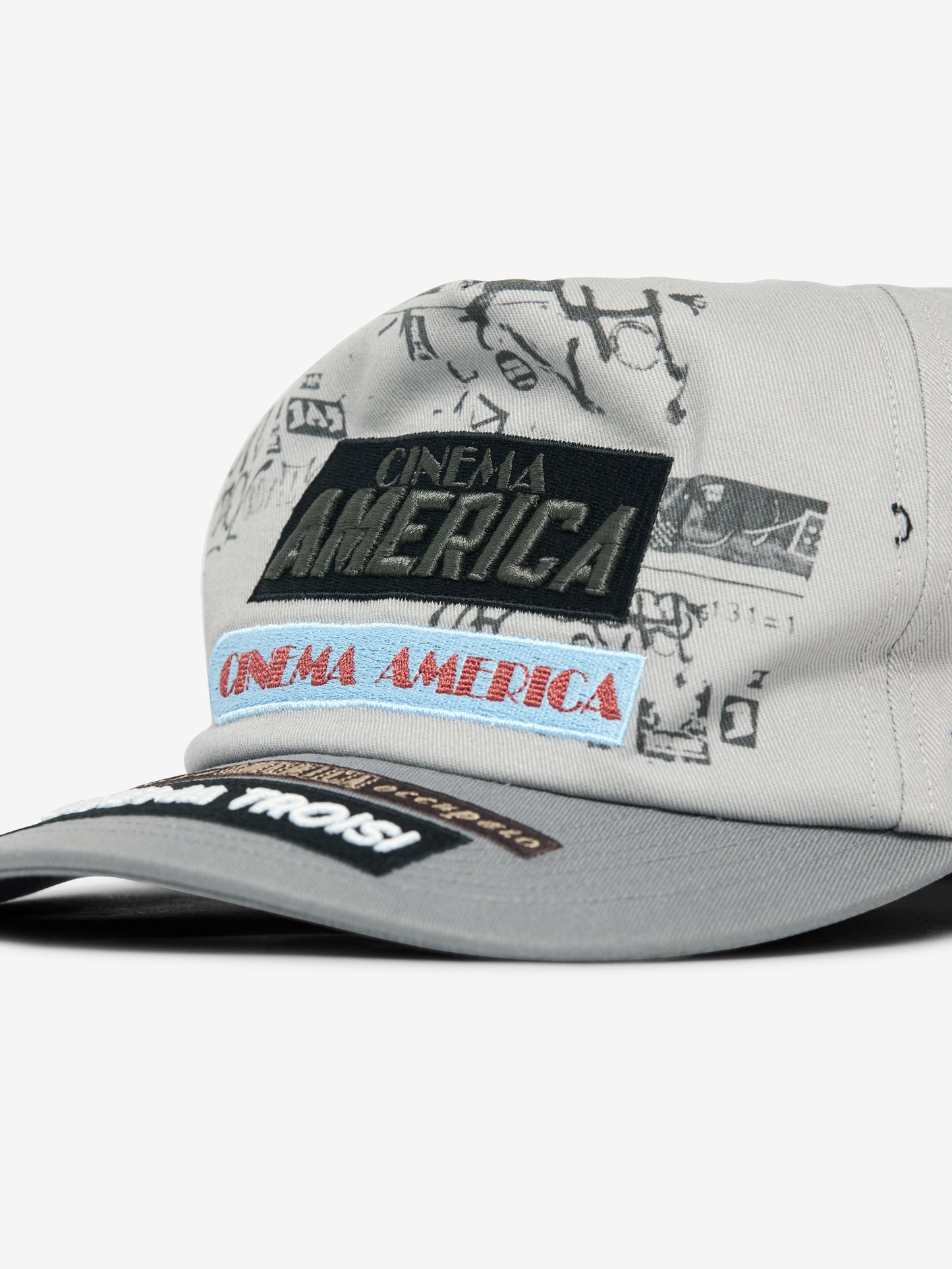 Cinema Troisi 5 Panel Hat (Light Gray)