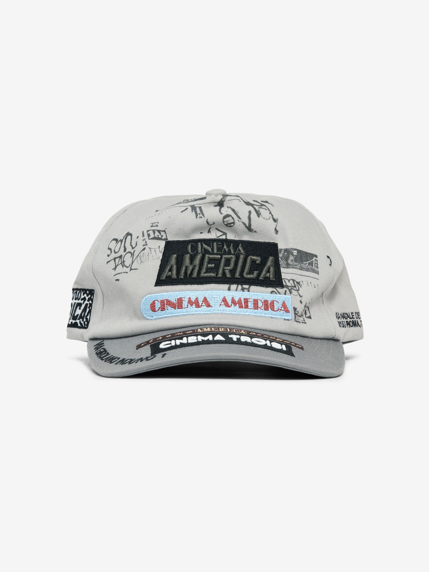 Cinema Troisi 5 Panel Hat (Light Gray)