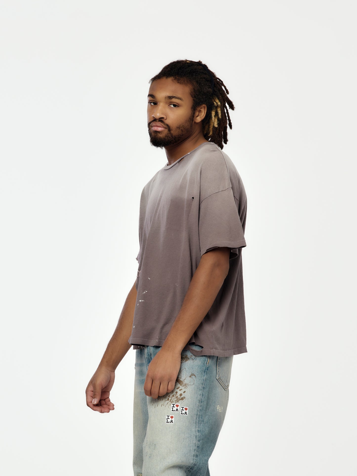 Bead Tee (Brown)