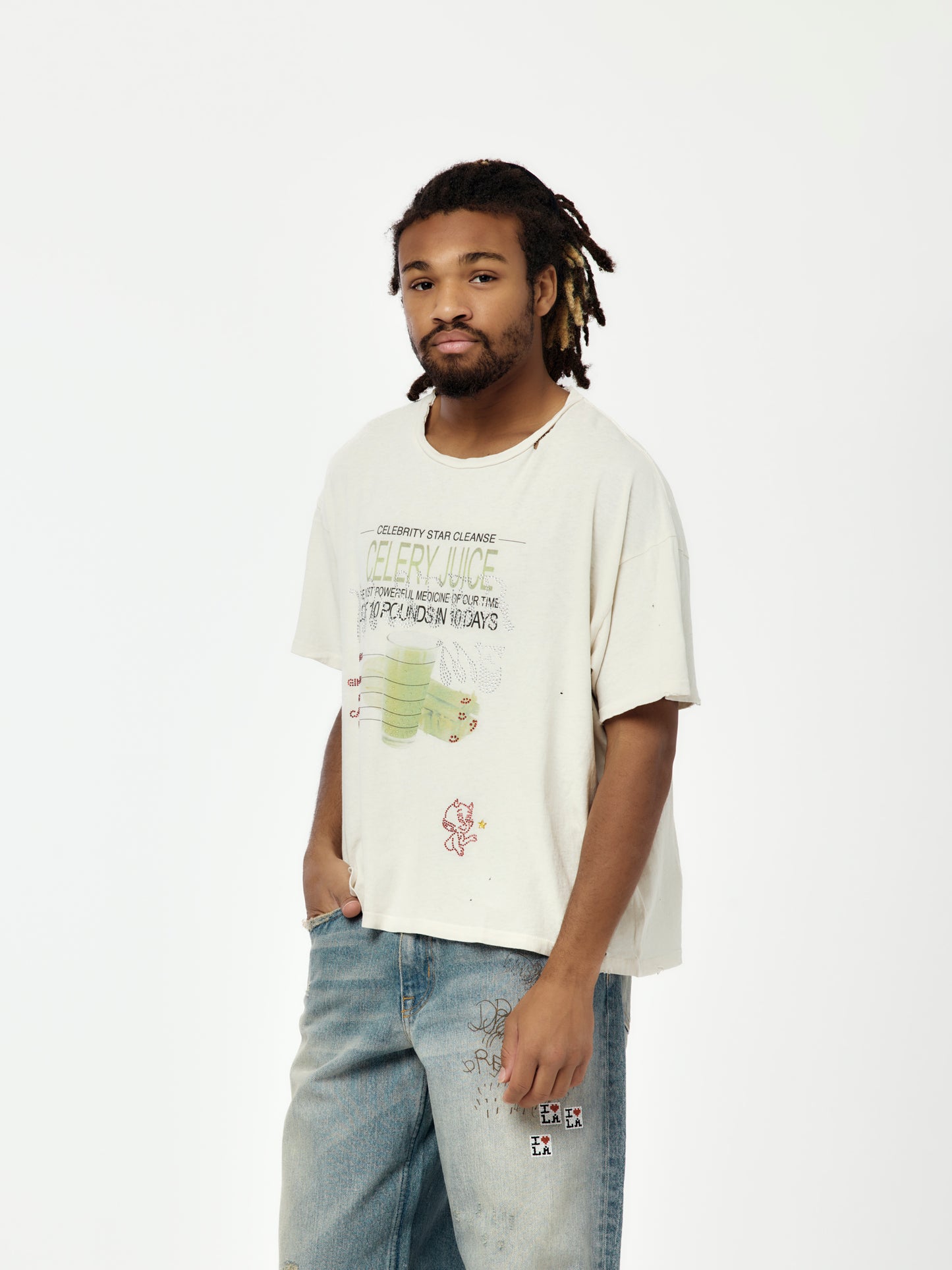 Celery Cleanse Tee (Vintage White)