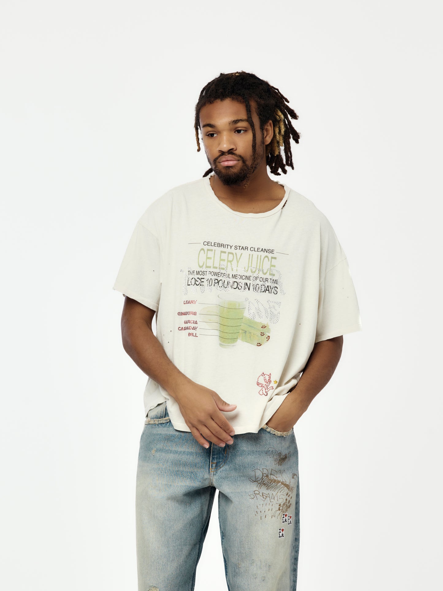 Celery Cleanse Tee (Vintage White)