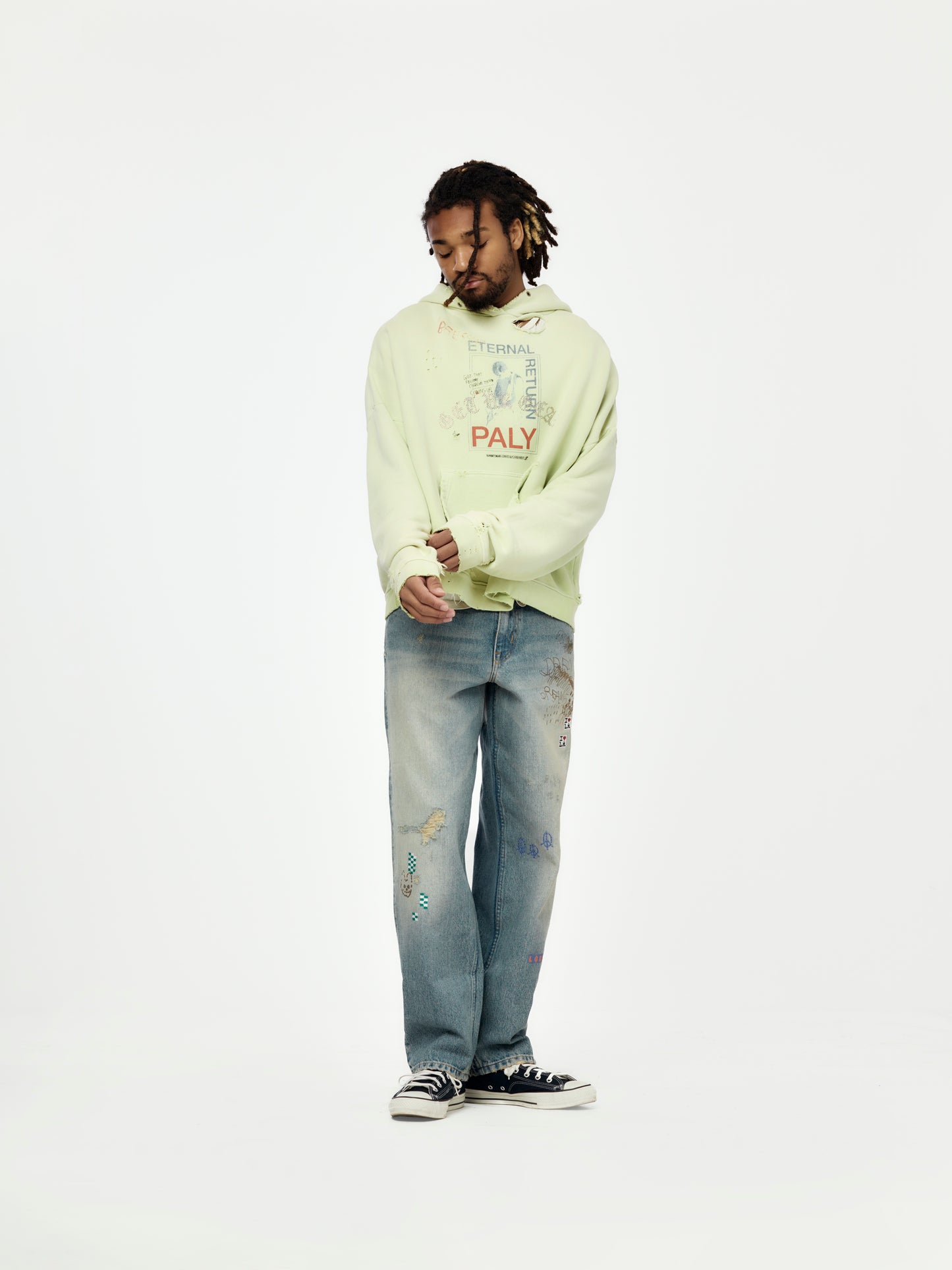 Eternal Return Hooded Sweatshirt (Light Green)