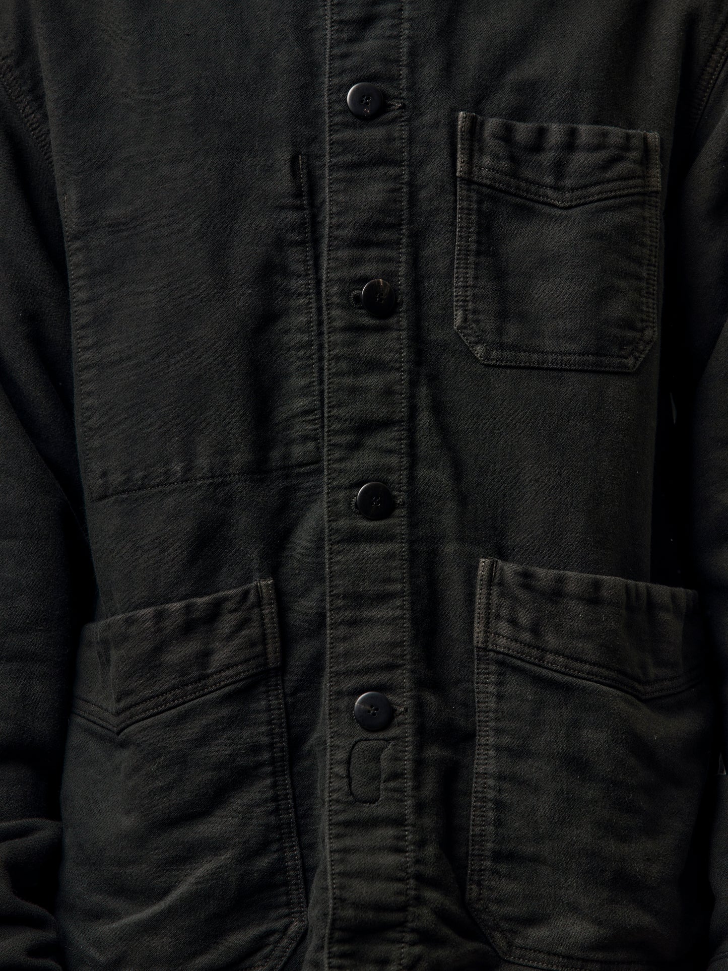TRAVAIL COVERALL MOLESKIN (DMGD BLACK)