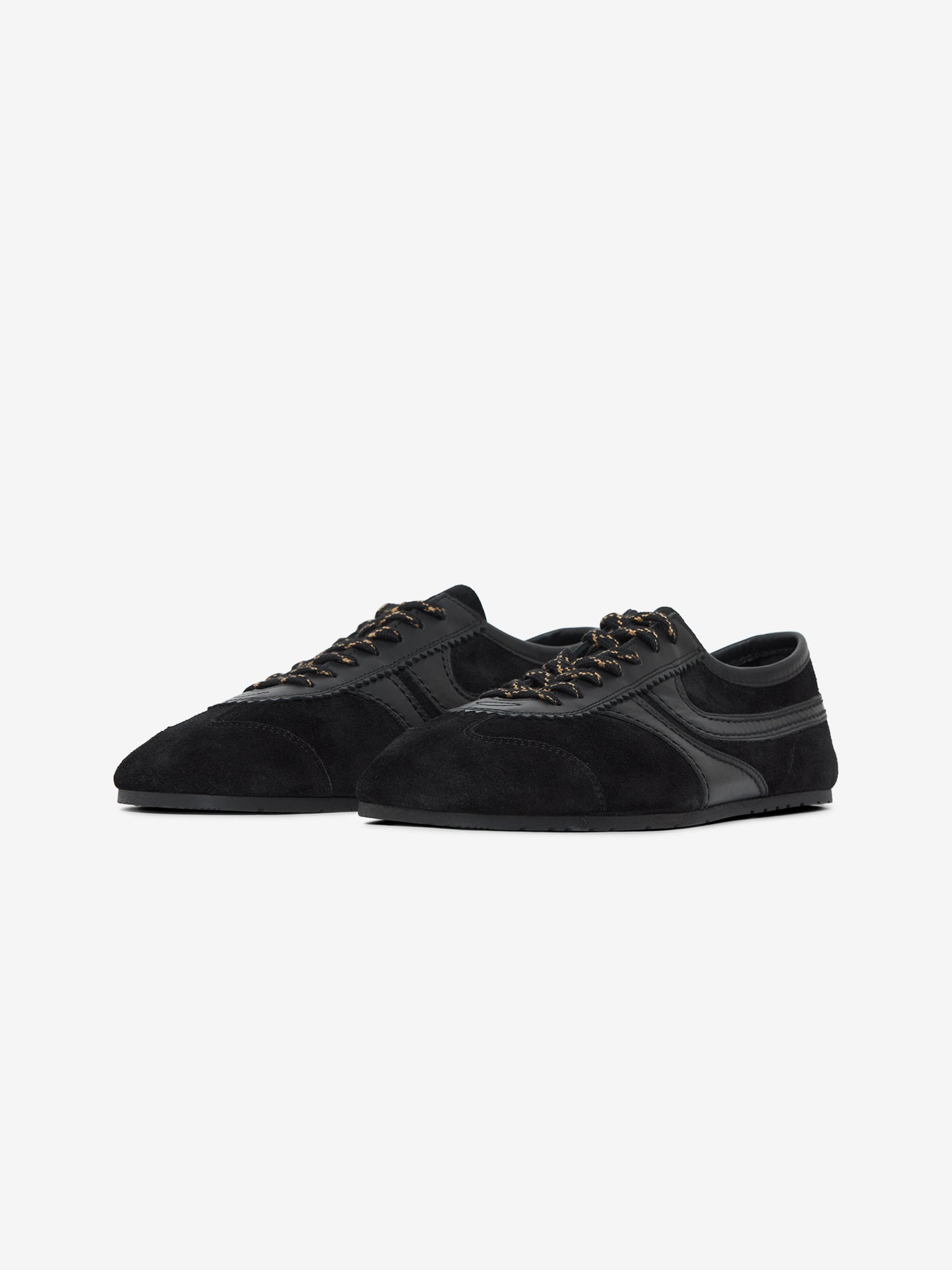 Calf Leather Sneakers (Black)