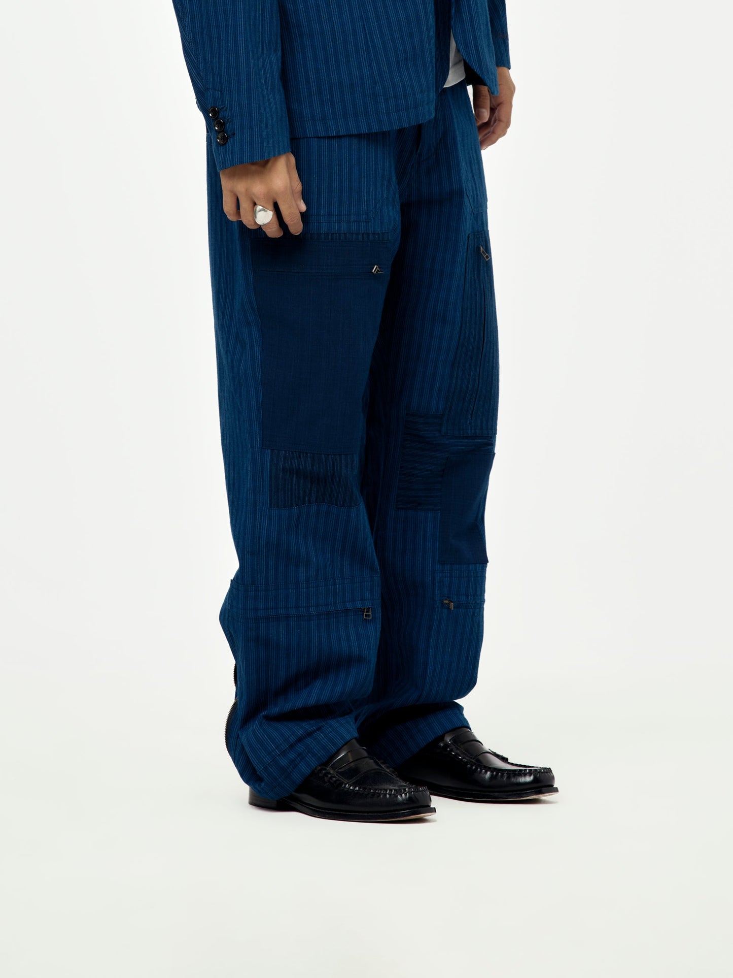 Yuge Fabric Barrow Pant (Navy)