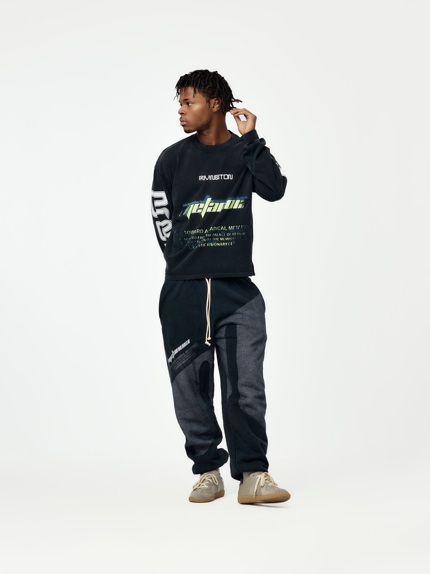 Radical Paper Garden LS Tee (Faded Black)