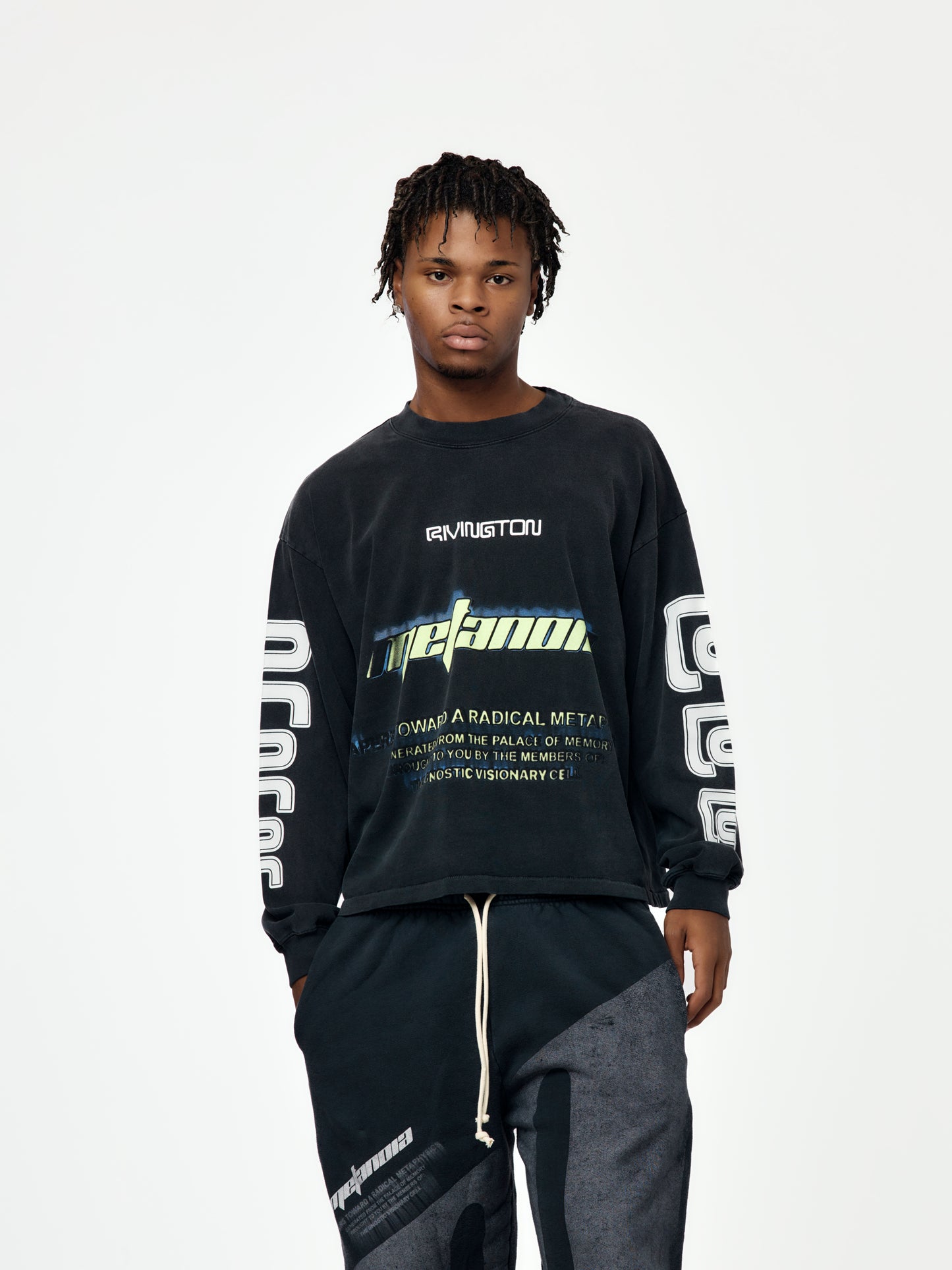 Radical Paper Garden LS Tee (Faded Black)