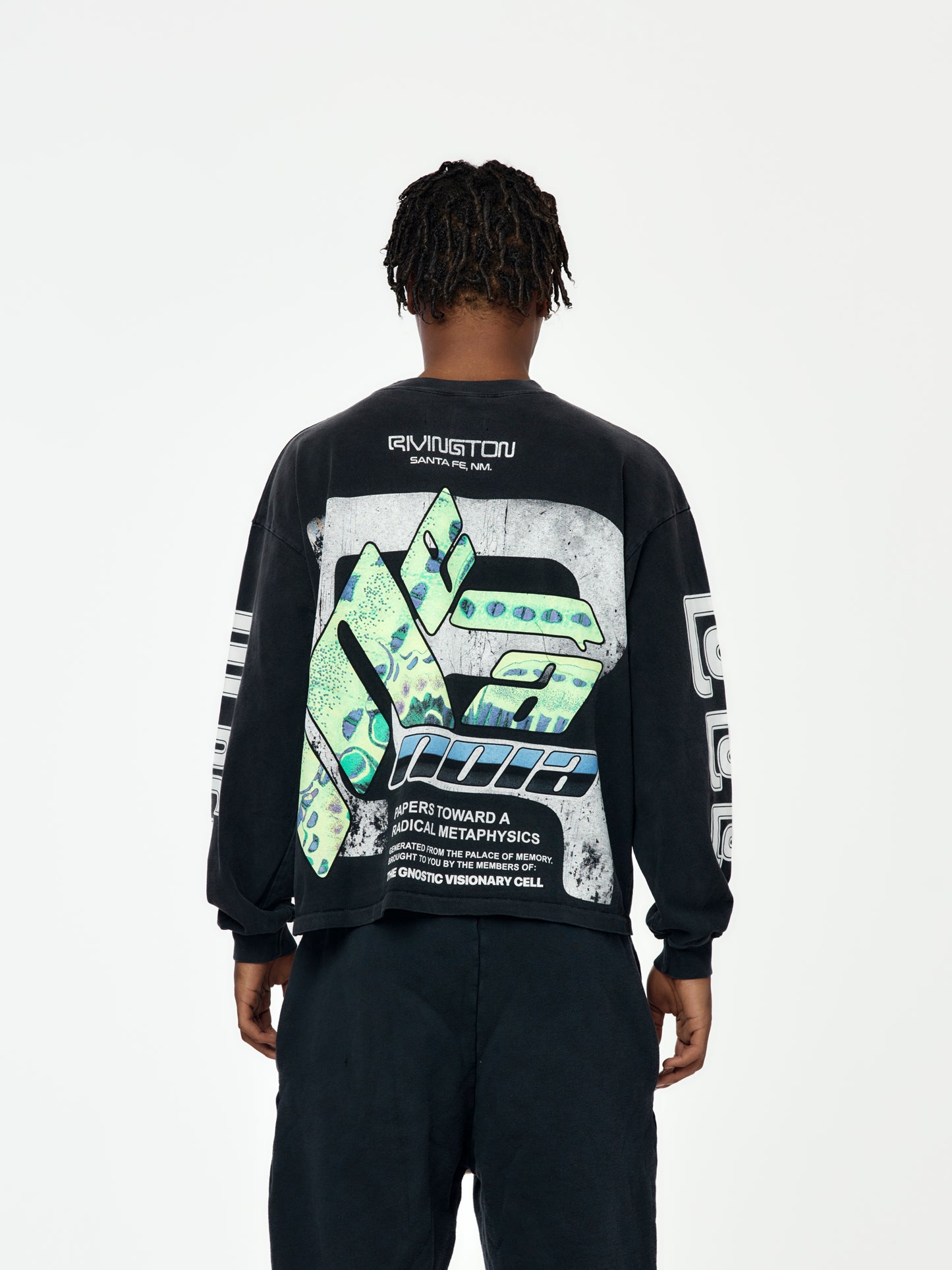 Radical Paper Garden LS Tee (Faded Black)